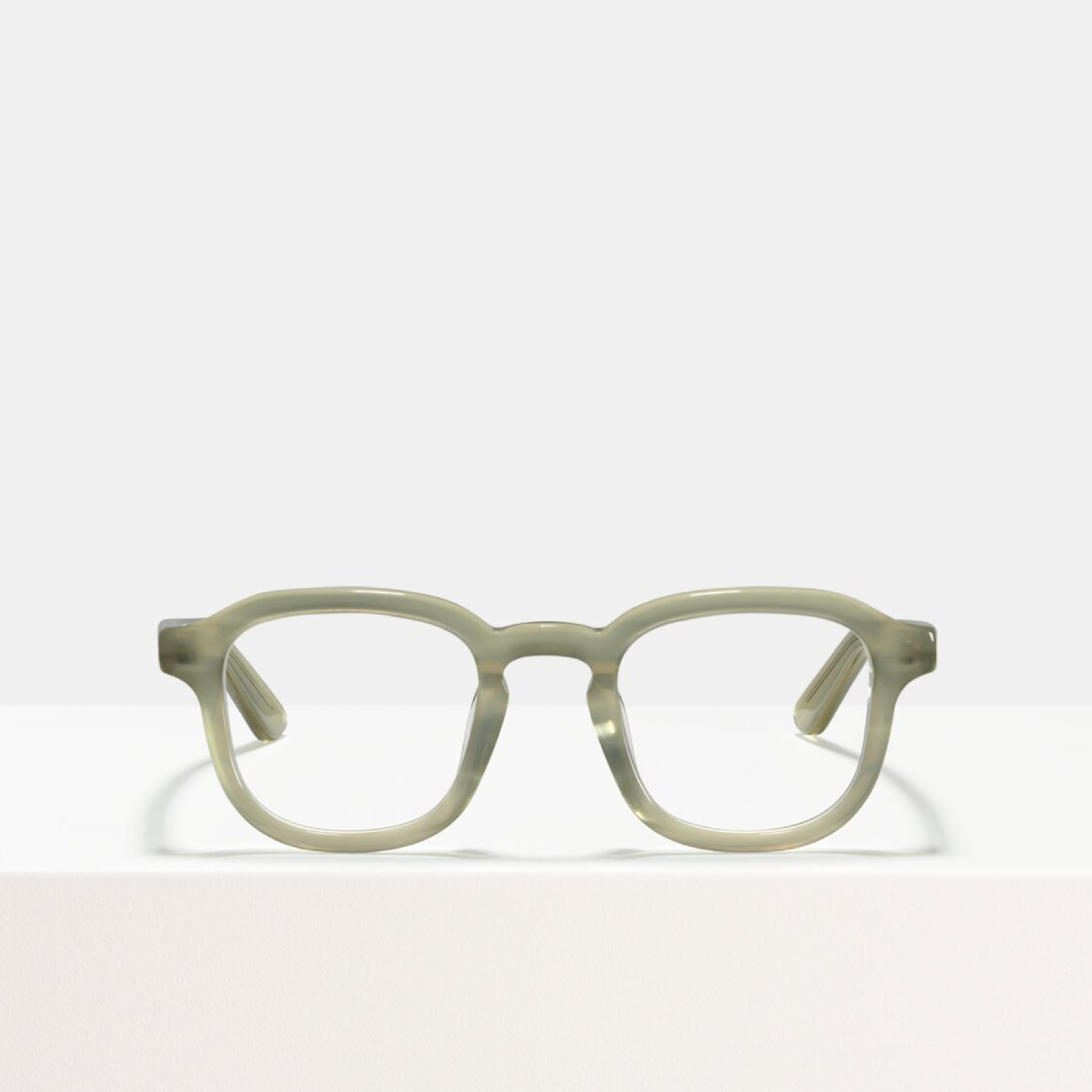 Ace & Tate Glasses | square acetate in Grey, White