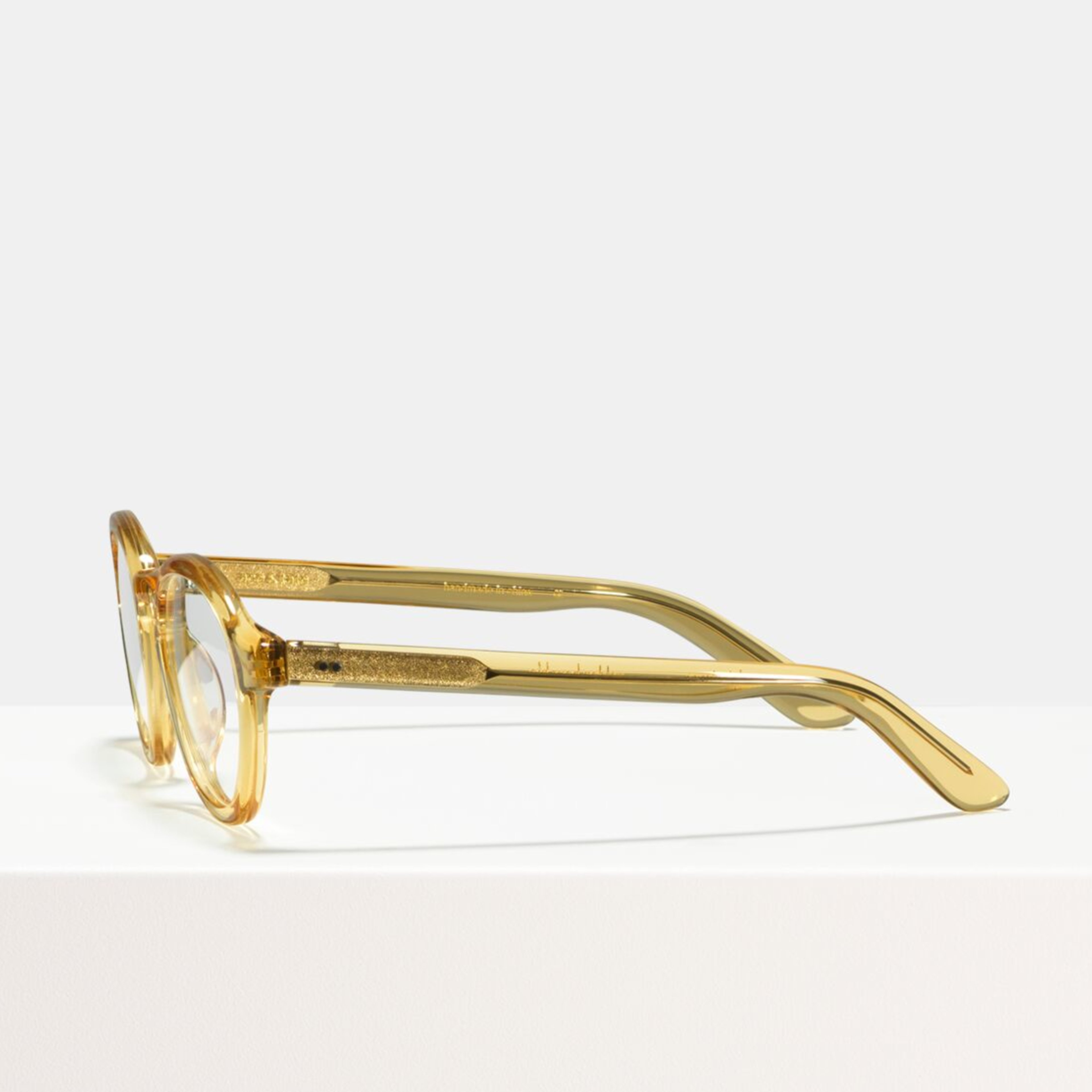 Ace & Tate Glasses | round acetate in Yellow