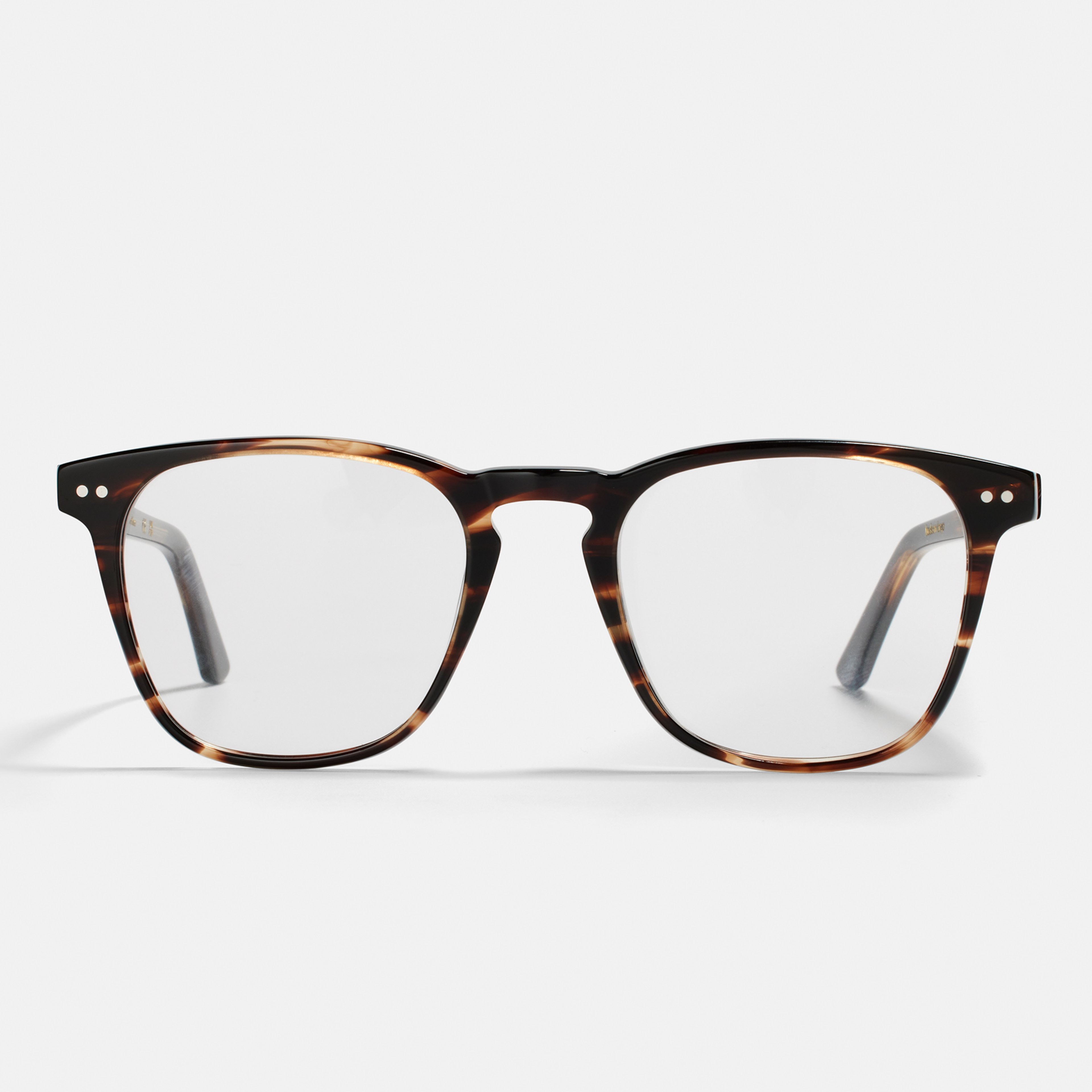 Ace & Tate Glasses | Square Bio acetate in Black, Brown