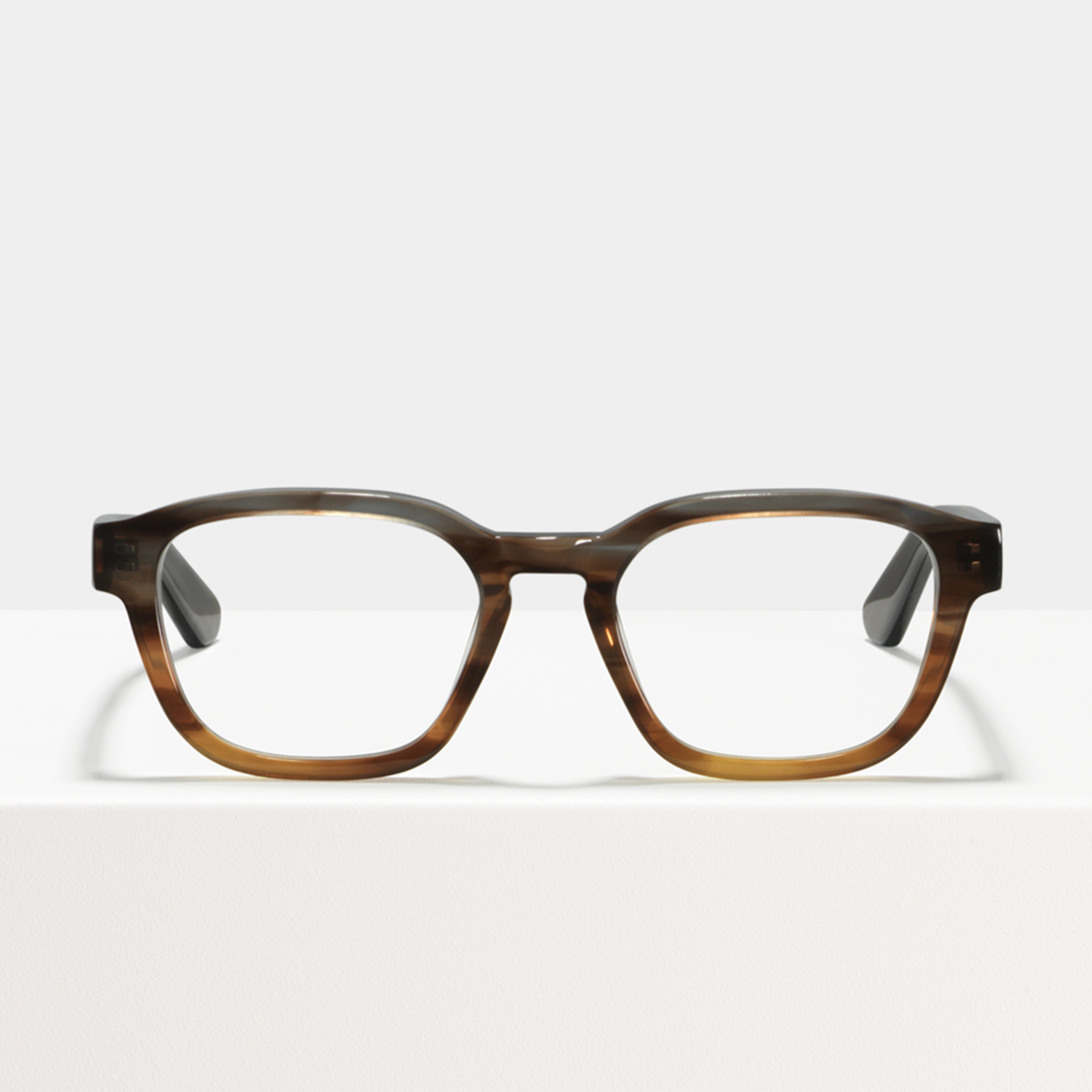 Ace & Tate Glasses | rectangle Acetate in Brown, Grey, Orange