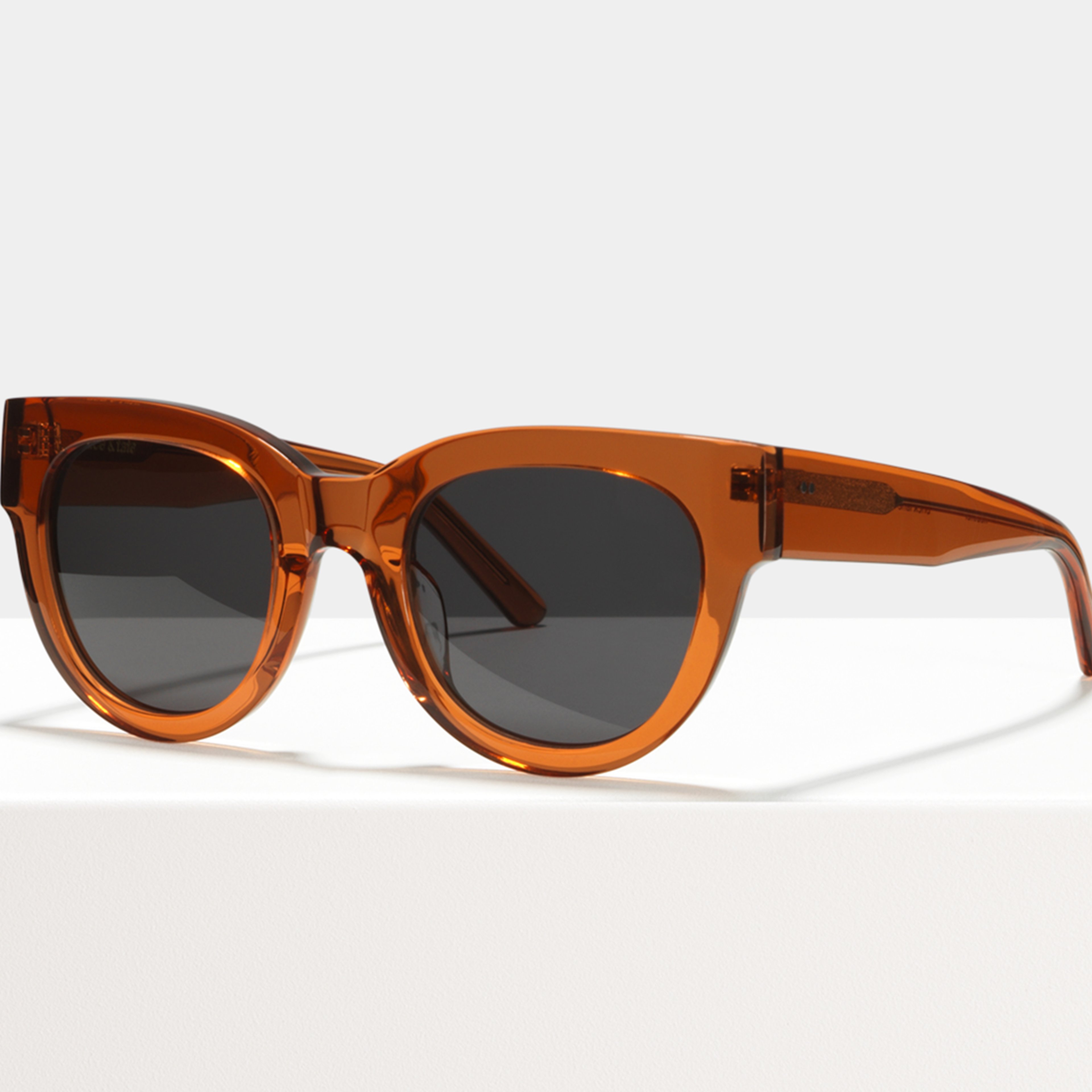 Ace & Tate Sunglasses | Round Acetate in Orange