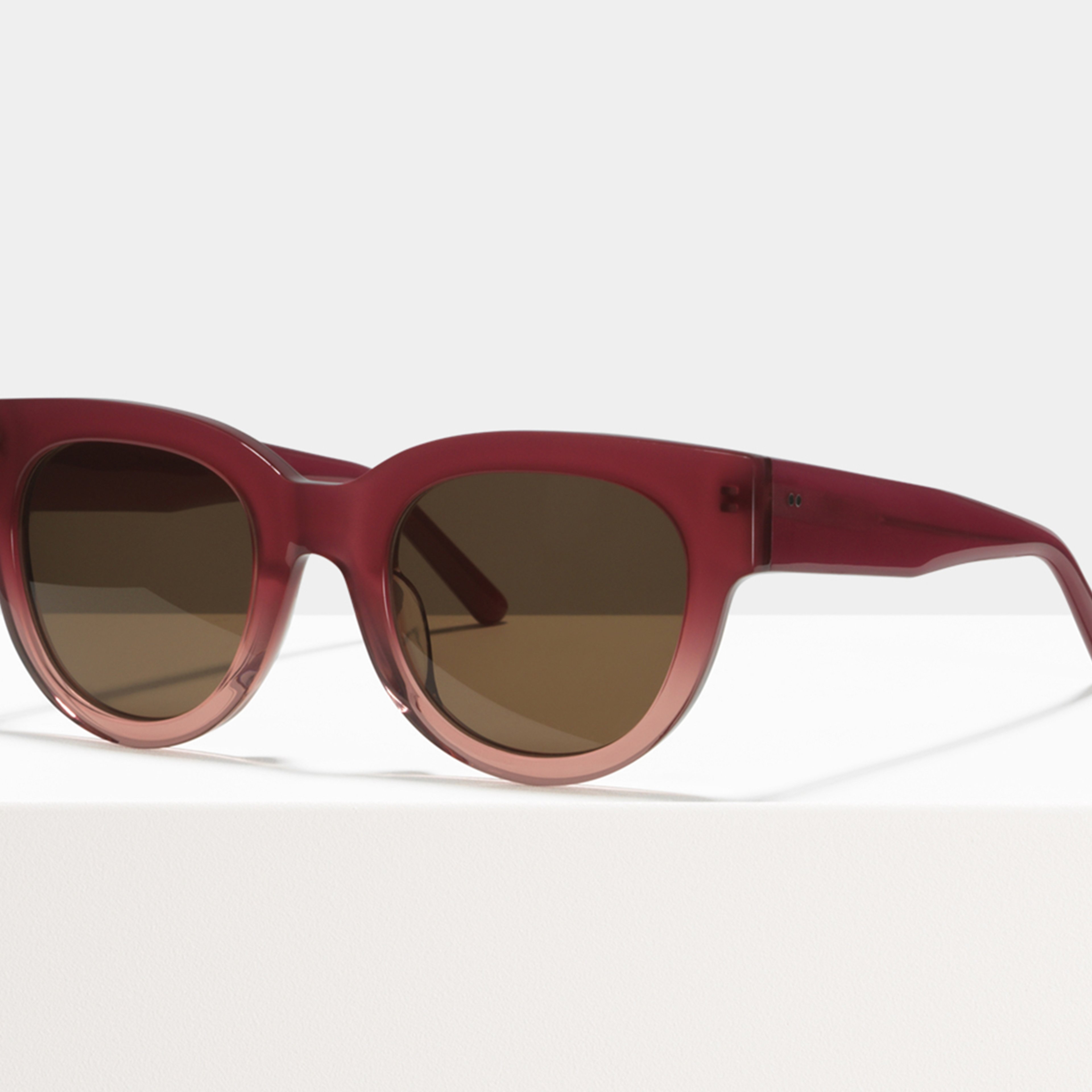 Ace & Tate Sunglasses | Round Acetate in Pink