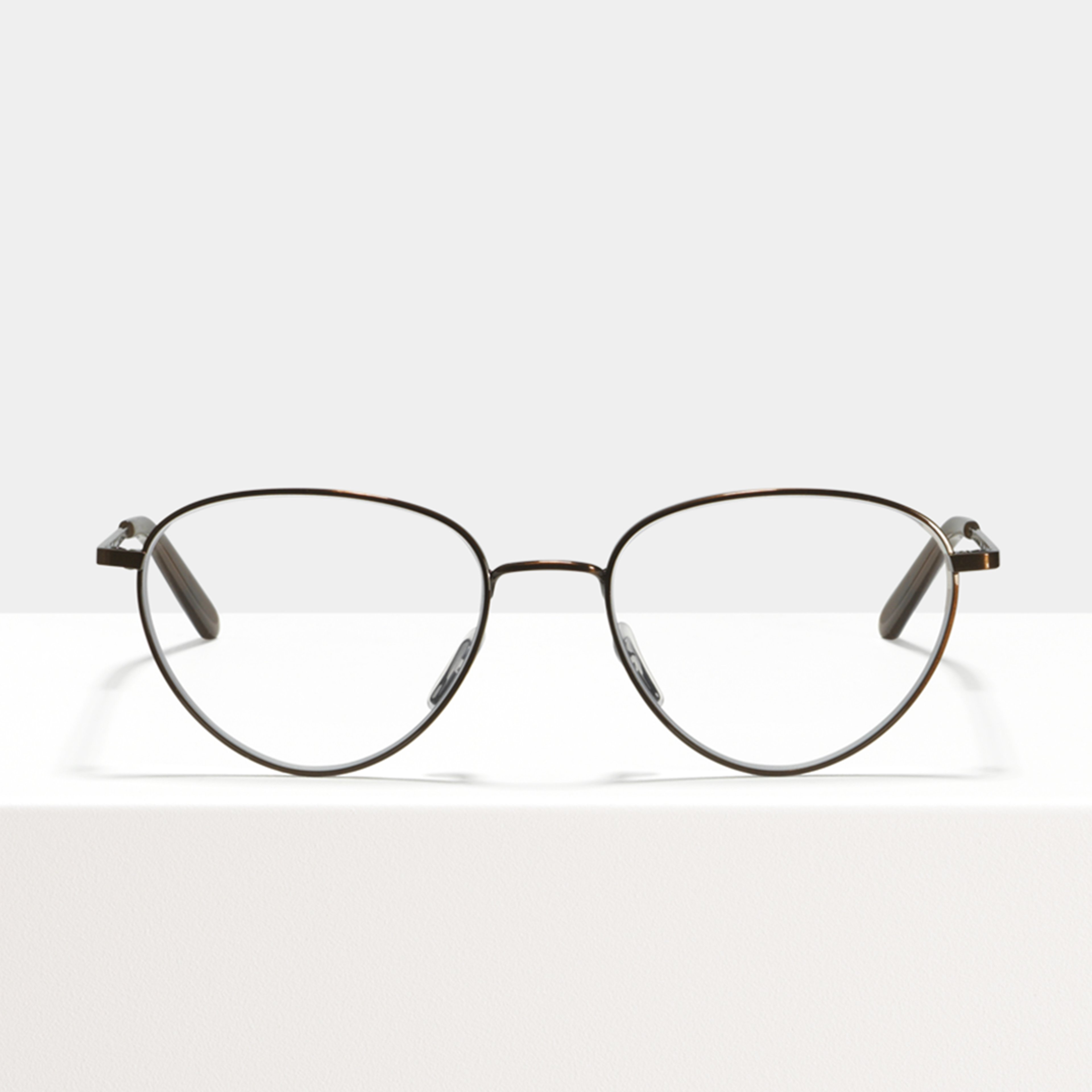 Ace & Tate Glasses | oval Metal in Brown