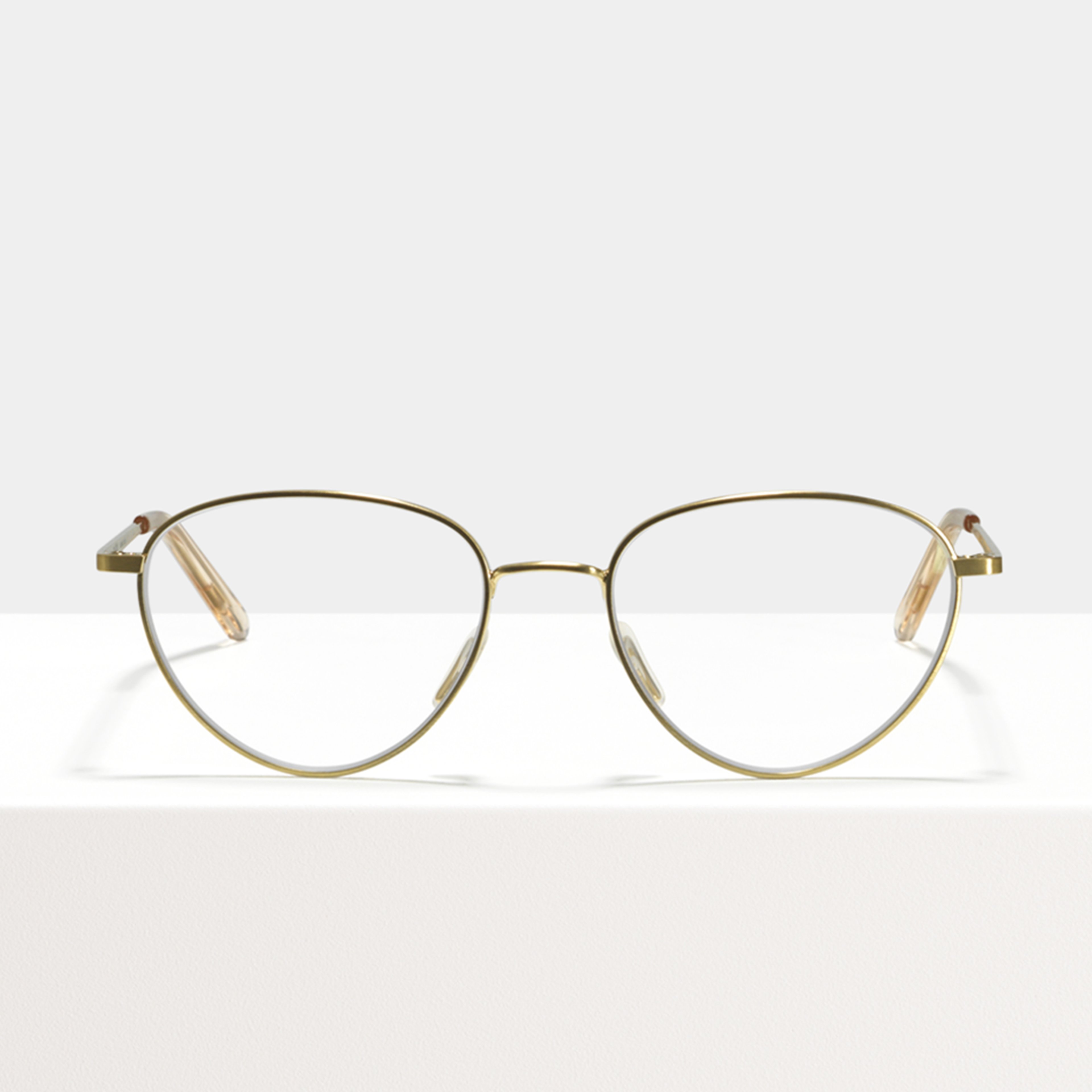 Ace & Tate Glasses | oval Metal in Gold