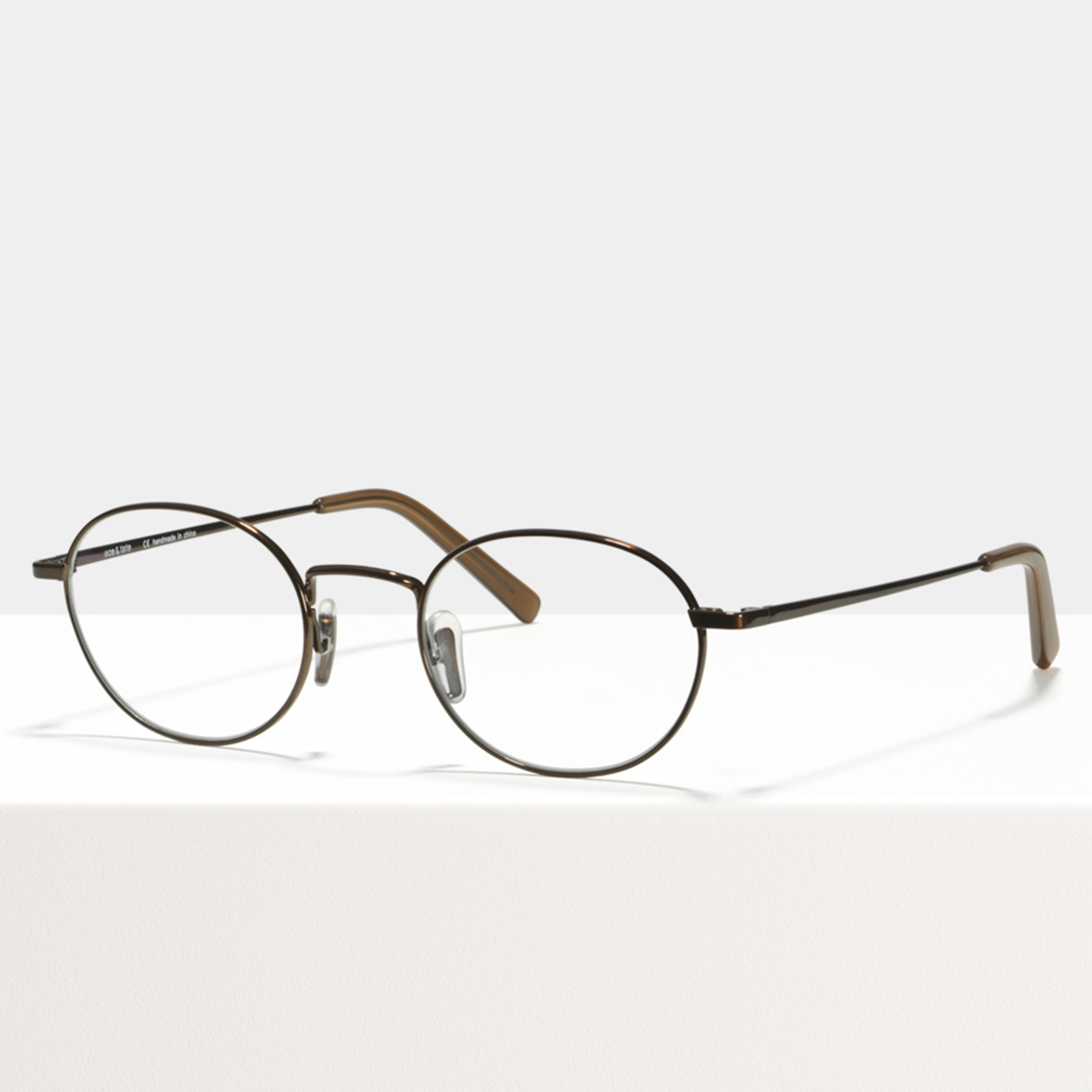 Ace & Tate Glasses | oval Titanium in Brown
