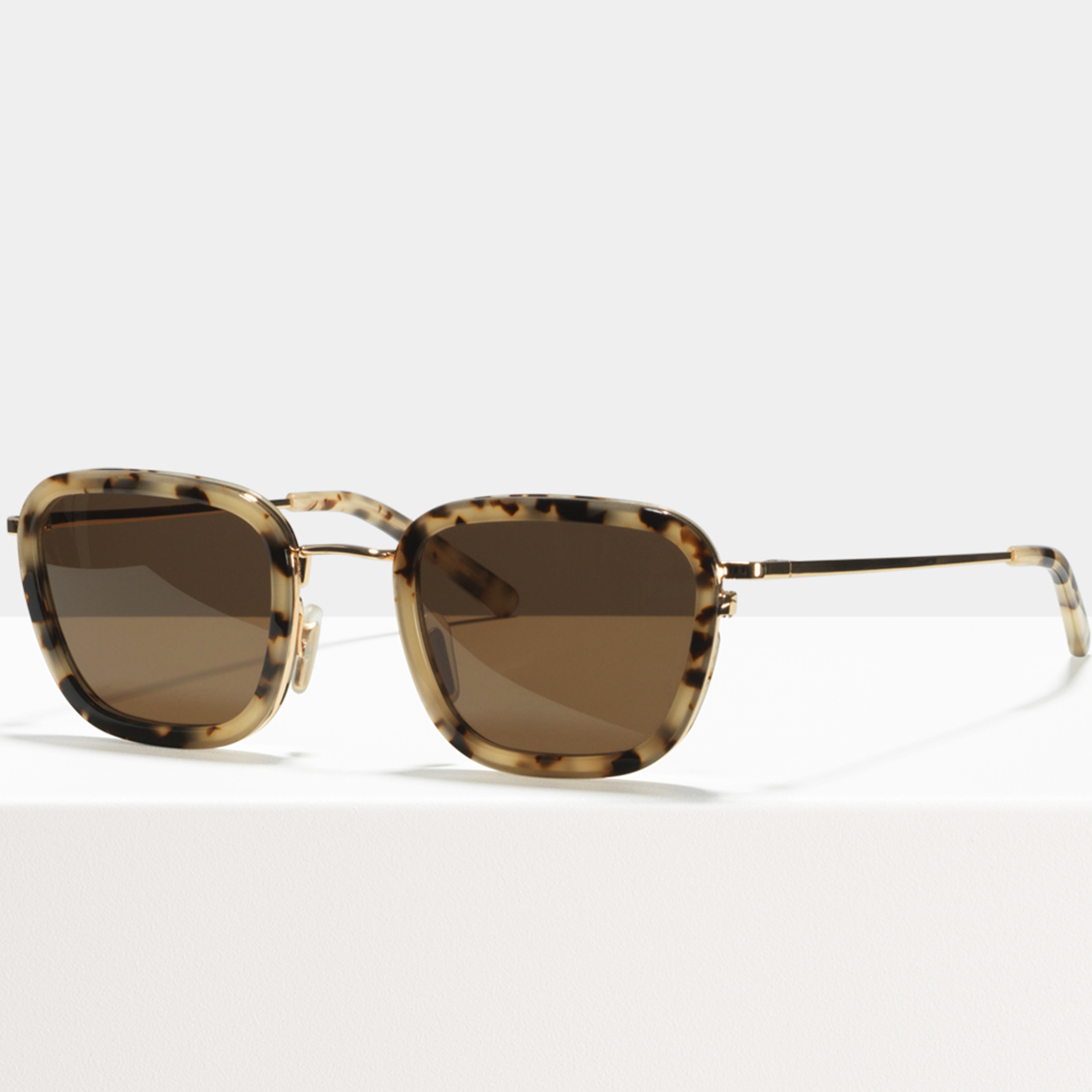 Ace & Tate Sunglasses | Square Acetate in Beige