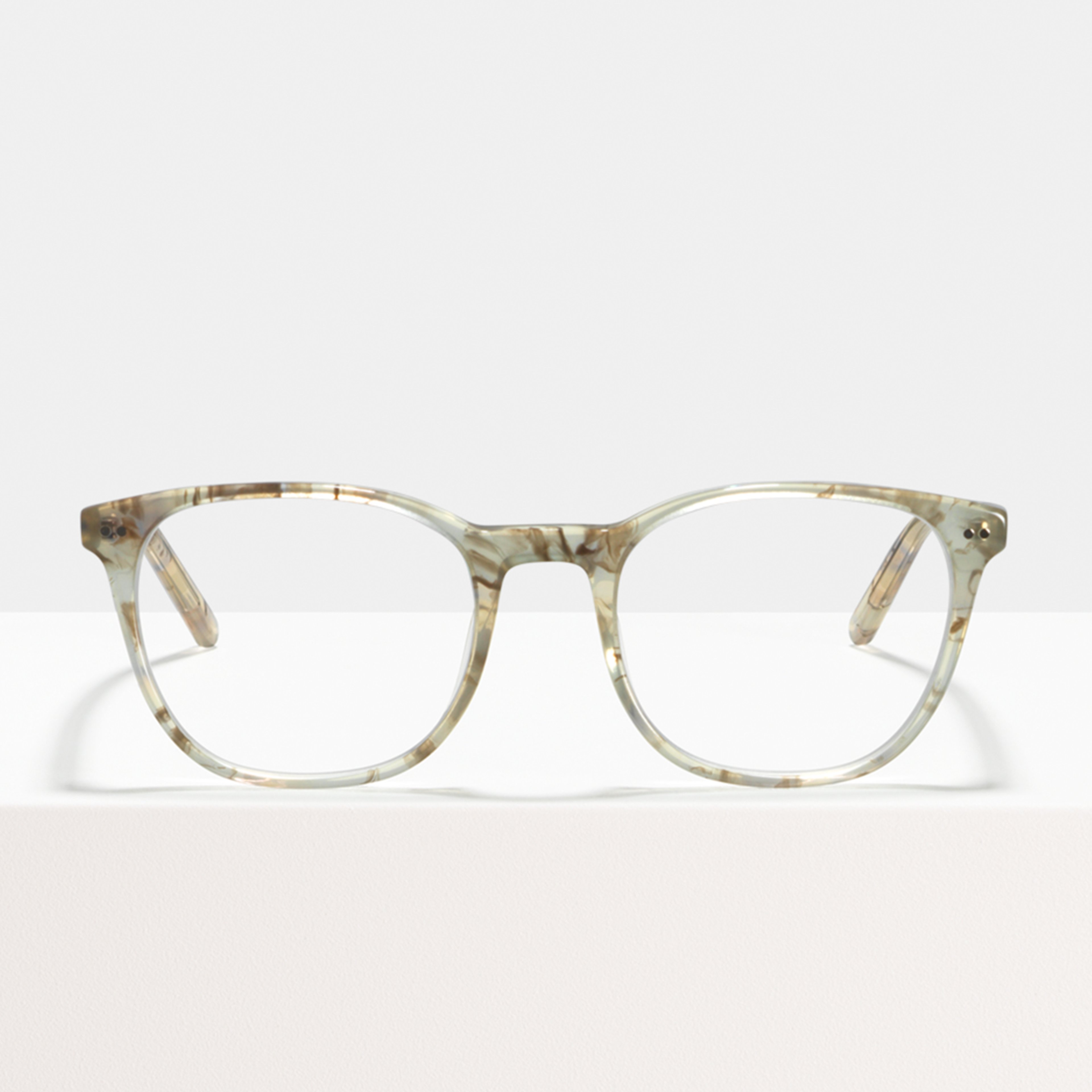 Ace & Tate Glasses | Square Acetate in Brown, Grey, White