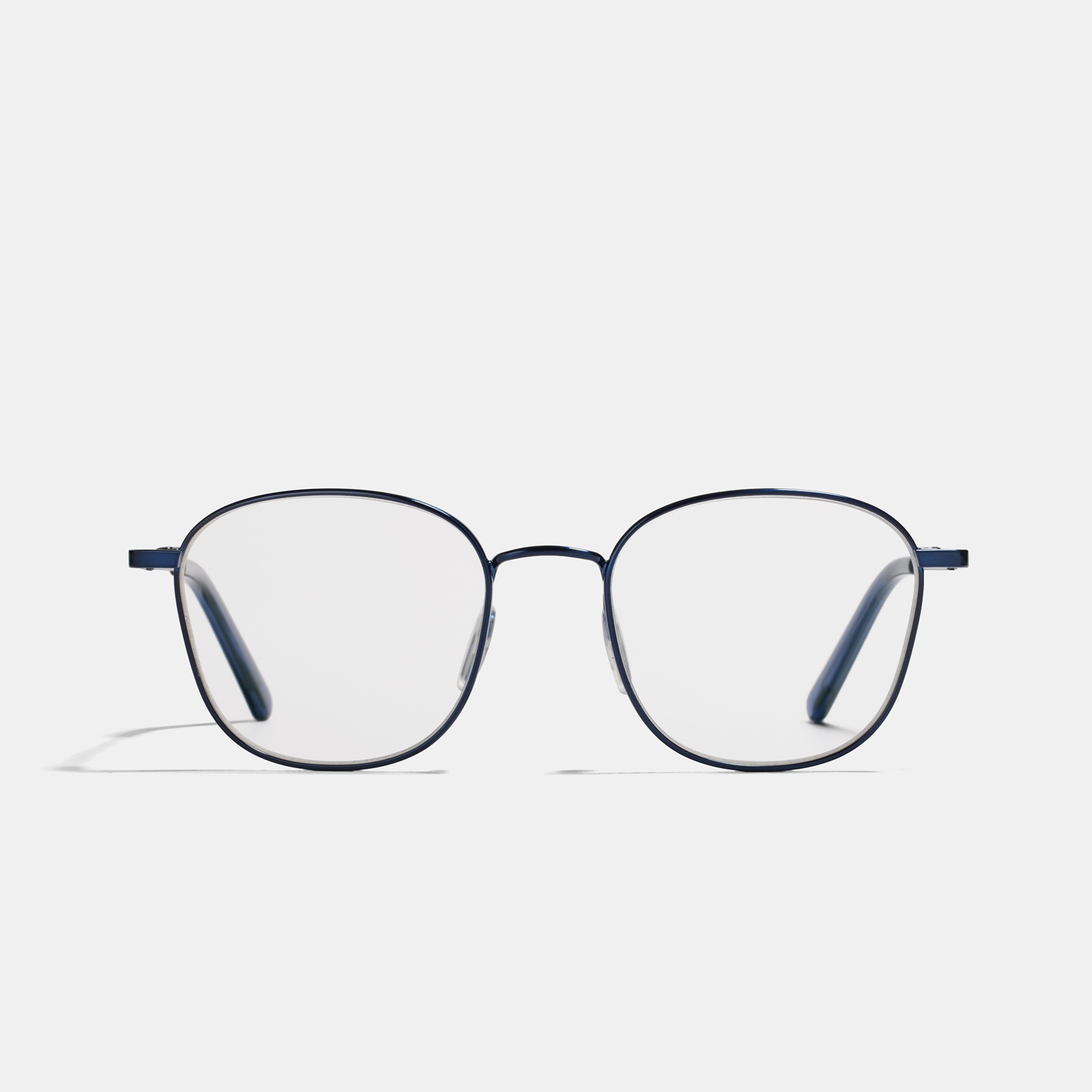 Ace & Tate Glasses | Square Metal in Blue