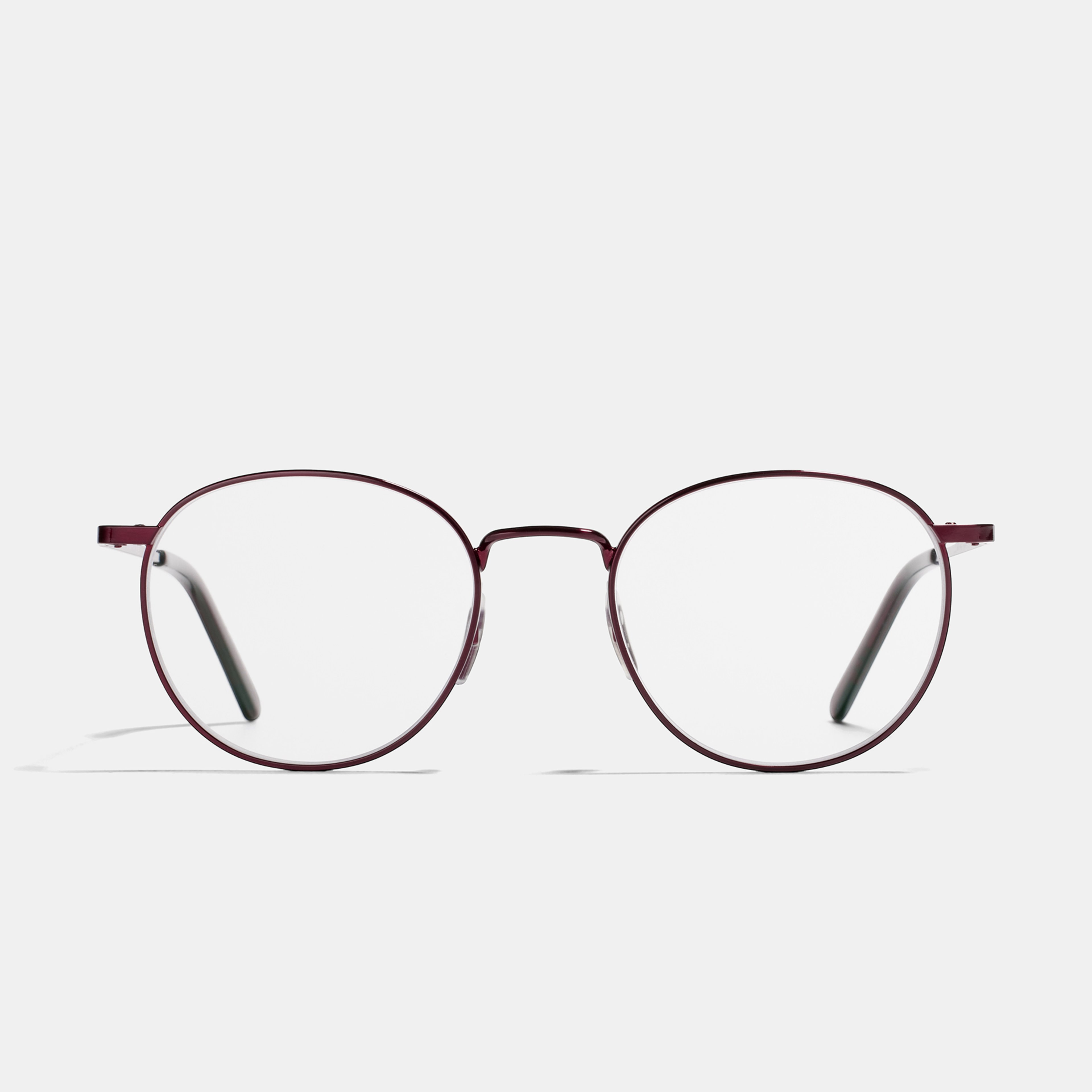 Ace & Tate Glasses | Round Metal in Red