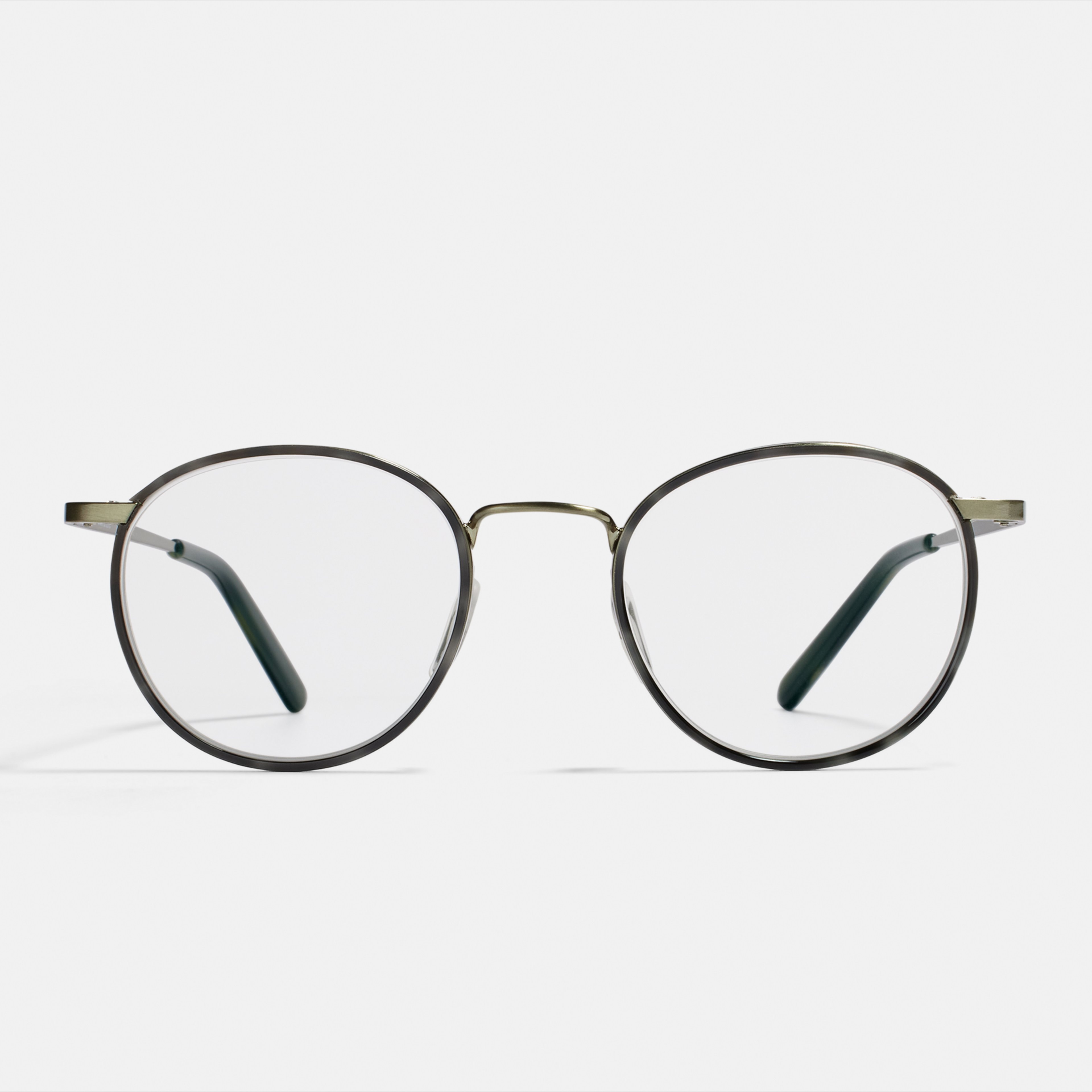 Ace & Tate Glasses | Round Metal in Green