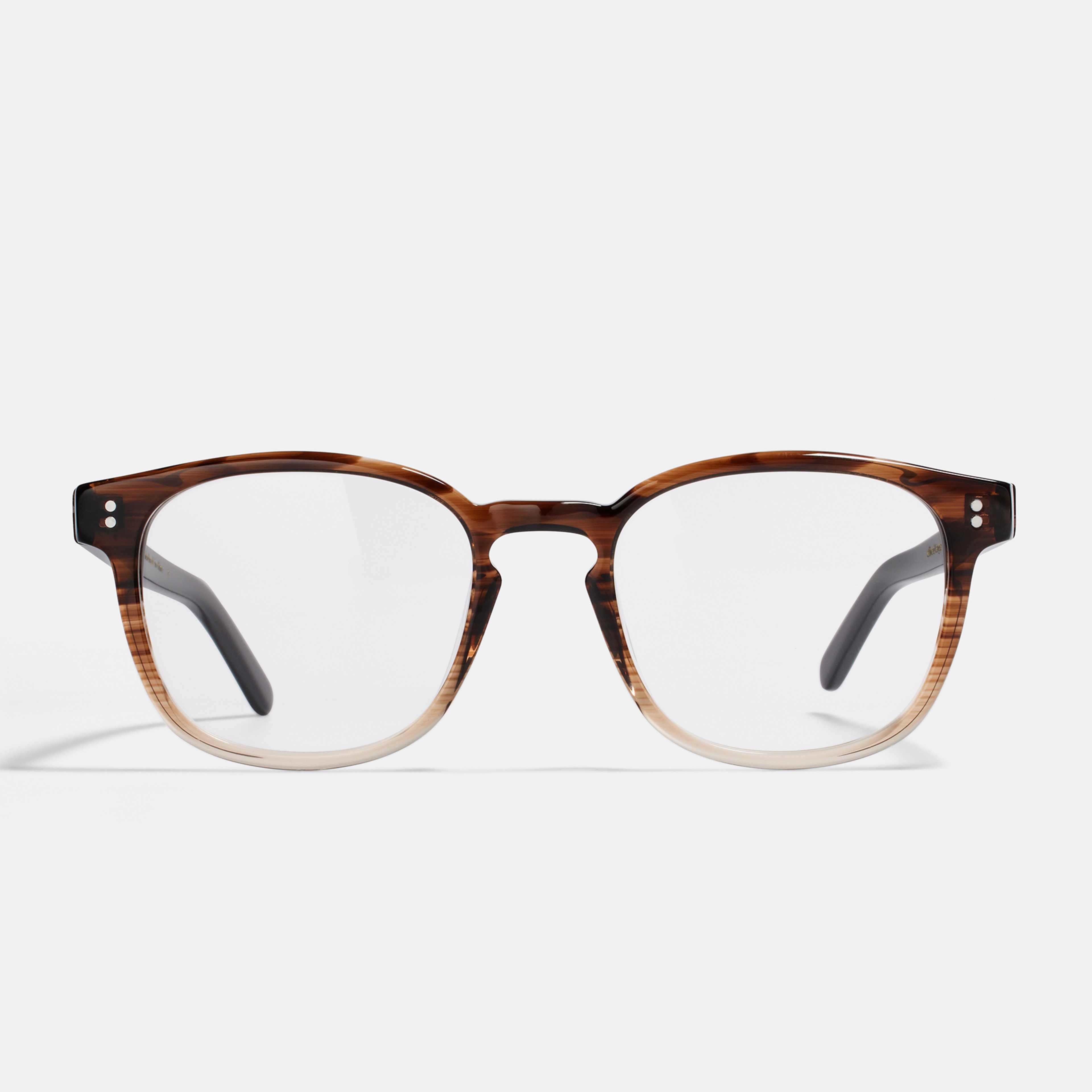 Ace & Tate Glasses | Square Acetate in Beige, Brown, Clear