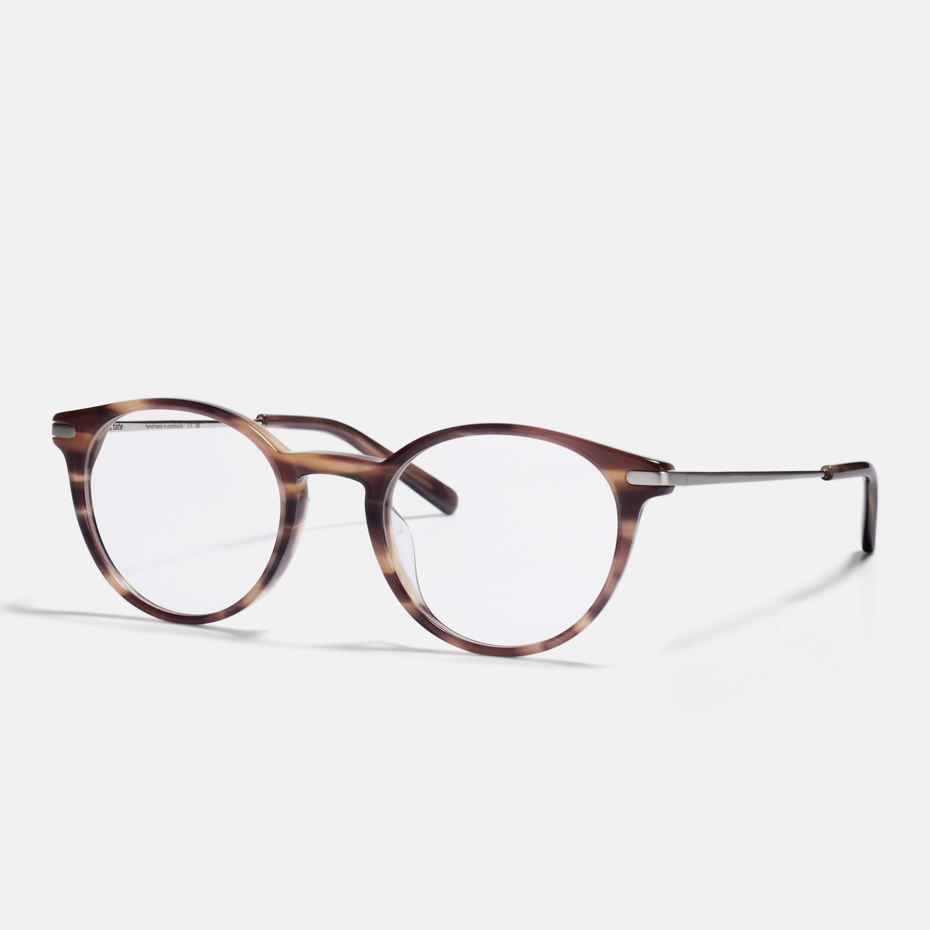 Ace & Tate Optiques | ronde Acétate in Beige, Marron