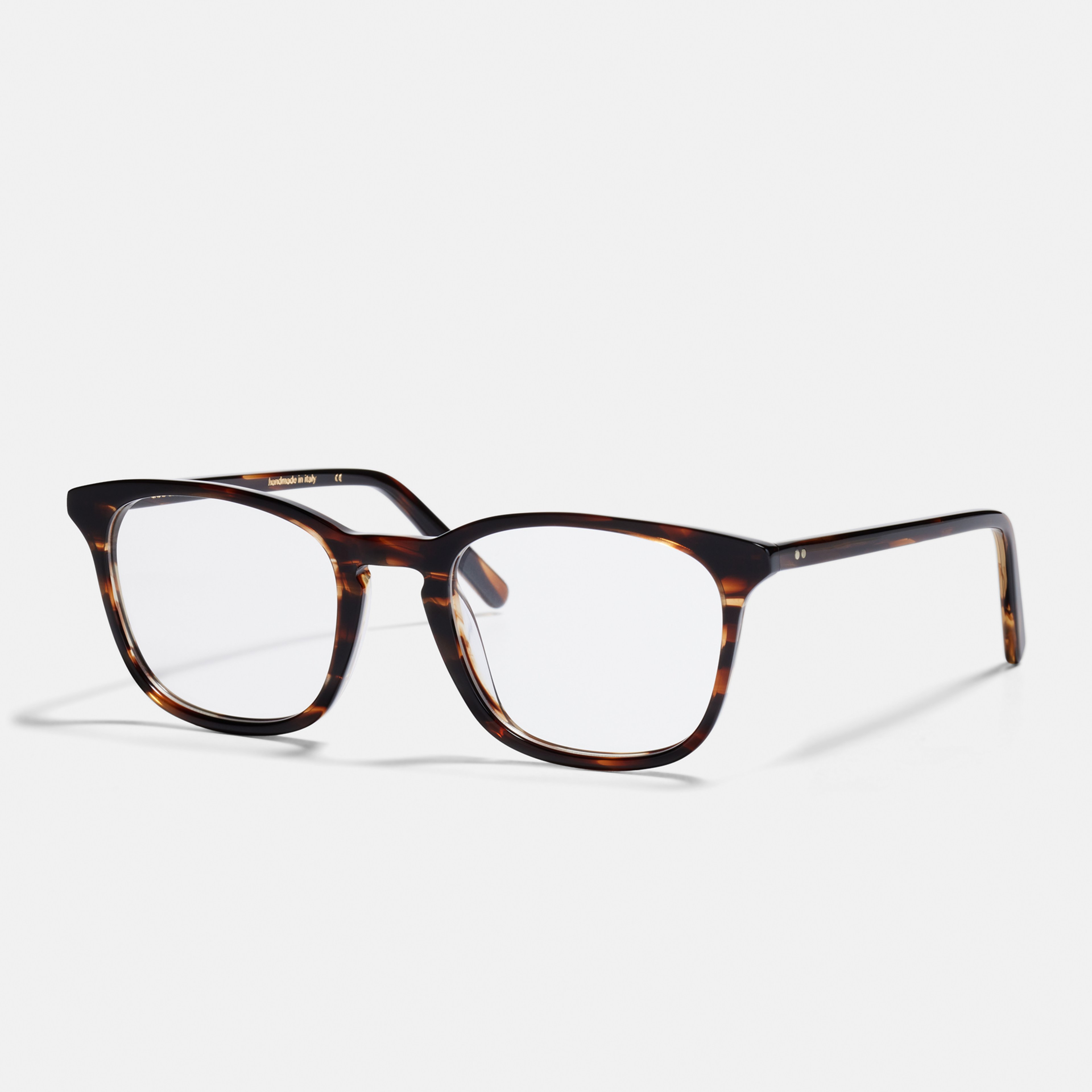 Ace & Tate Glasses | Square Acetate in Brown, Orange