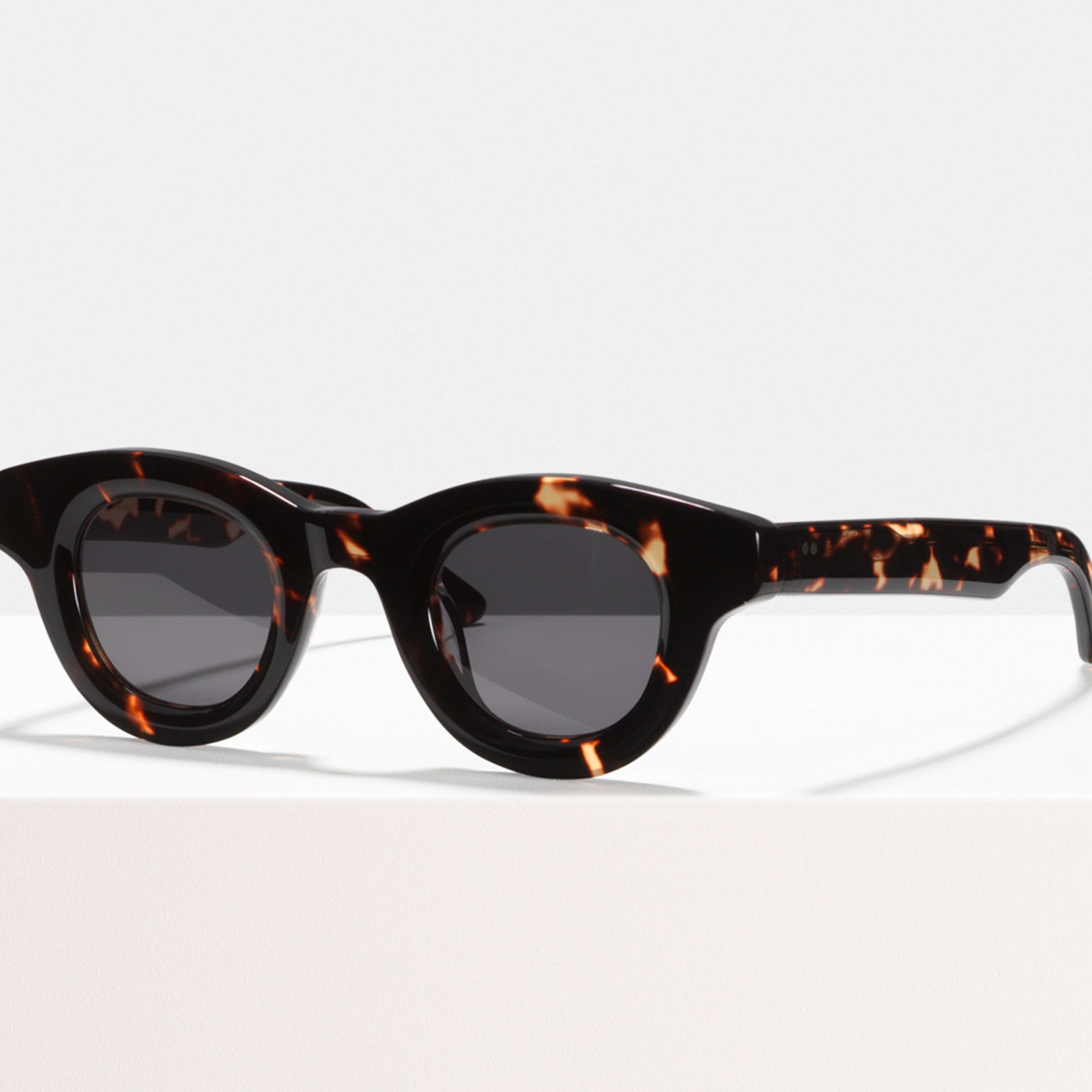 Ace & Tate Sunglasses | Round Acetate in Brown
