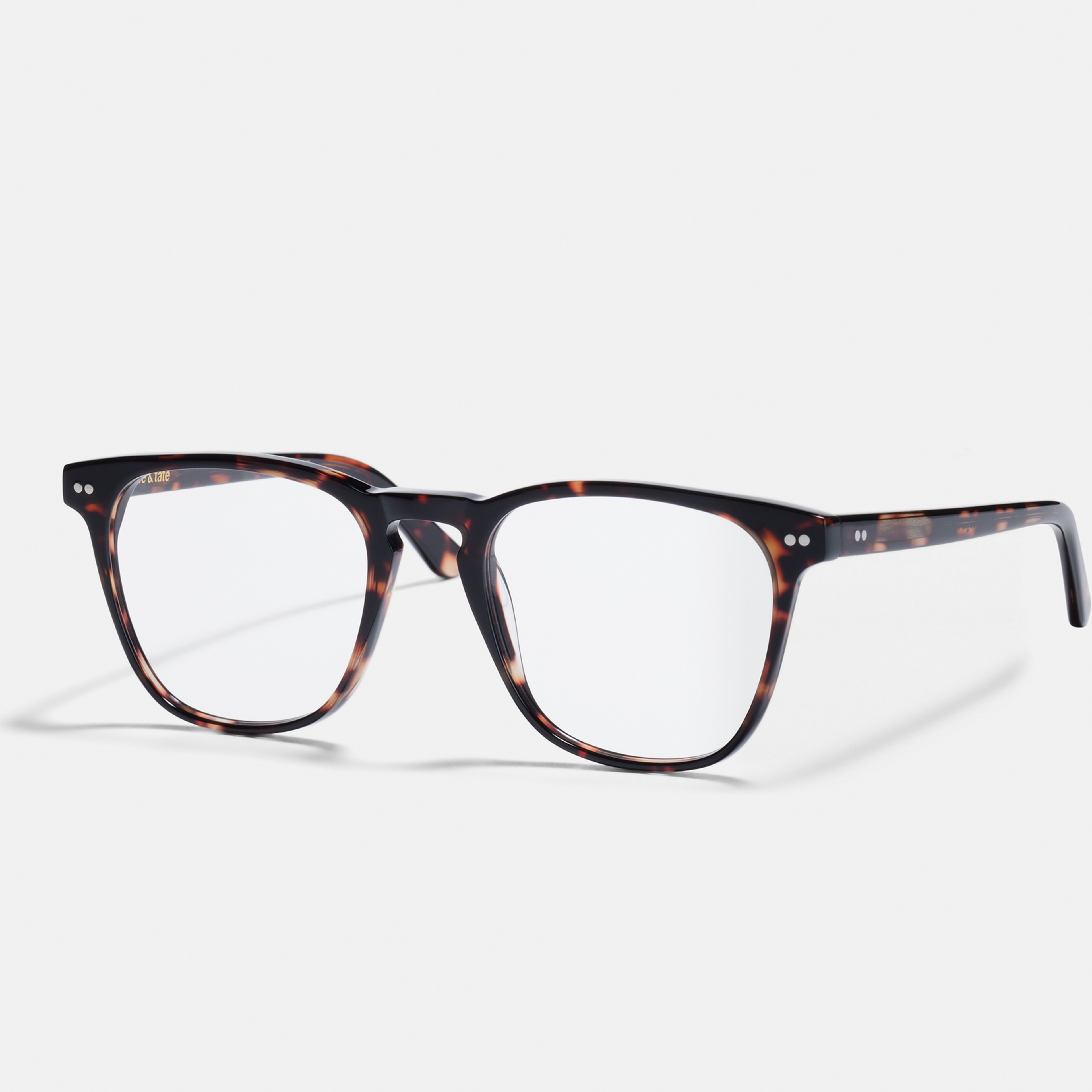 Ace & Tate Glasses | Square Acetate in Brown