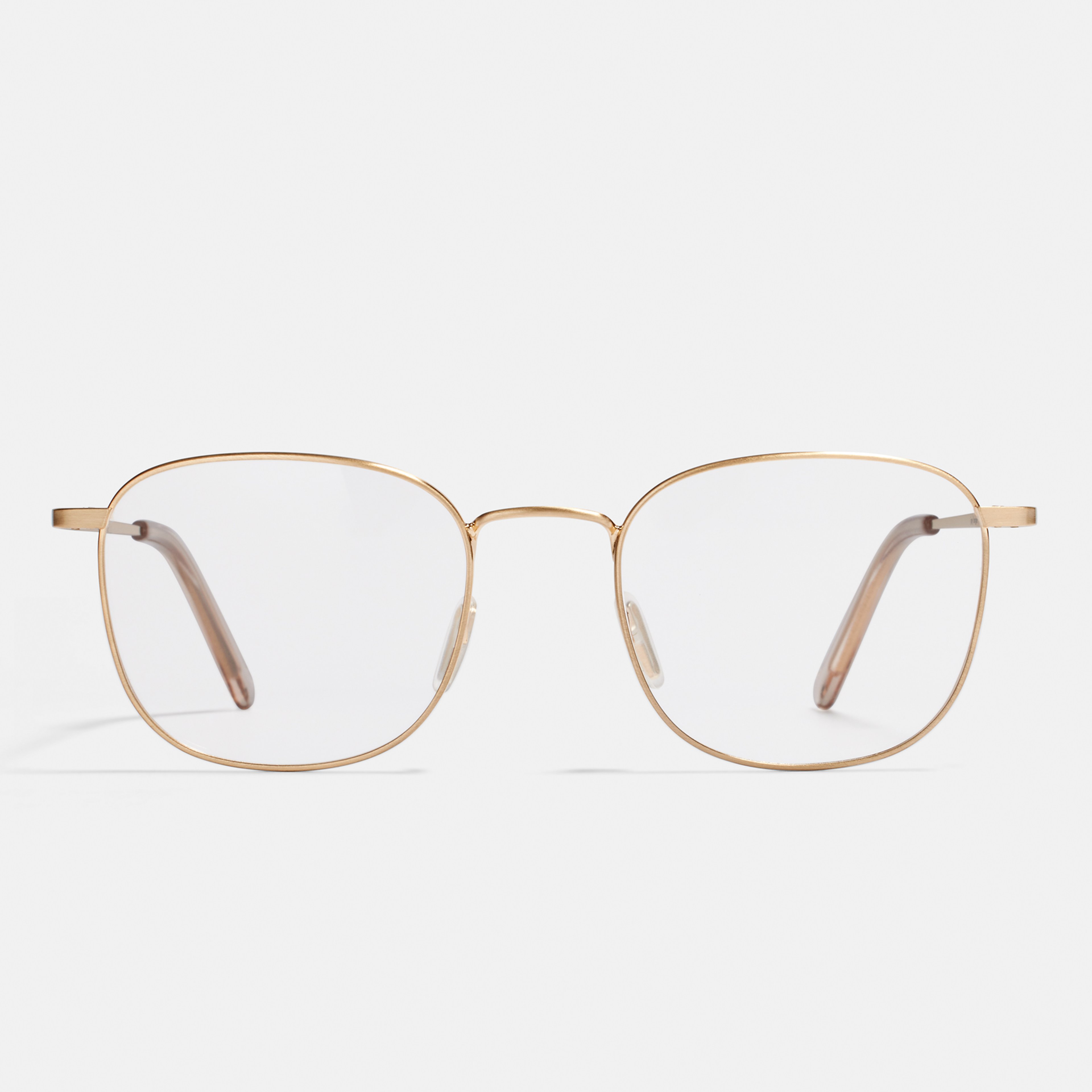 Ace & Tate Glasses | Square Metal in Gold