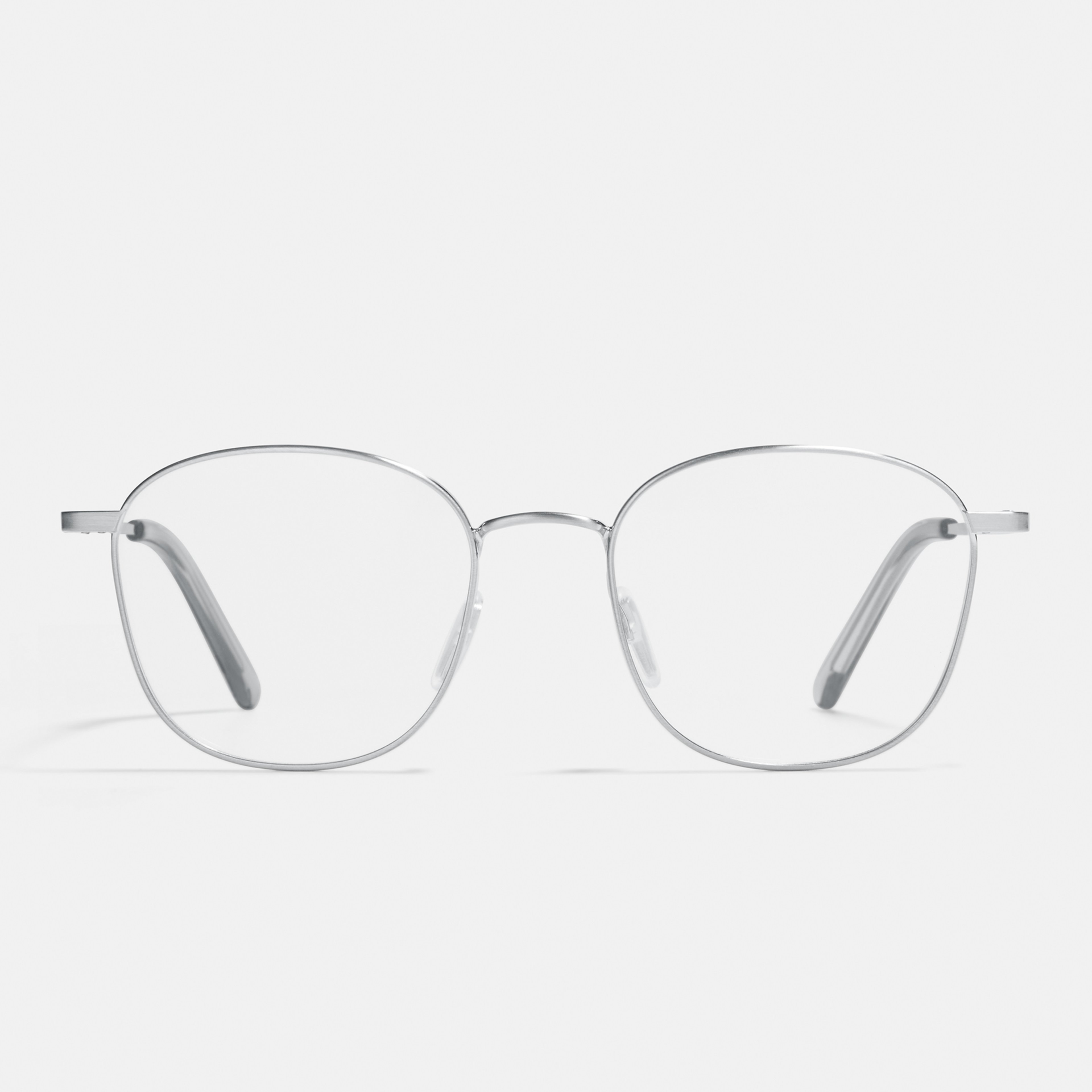 Ace & Tate Glasses | Square Metal in Silver