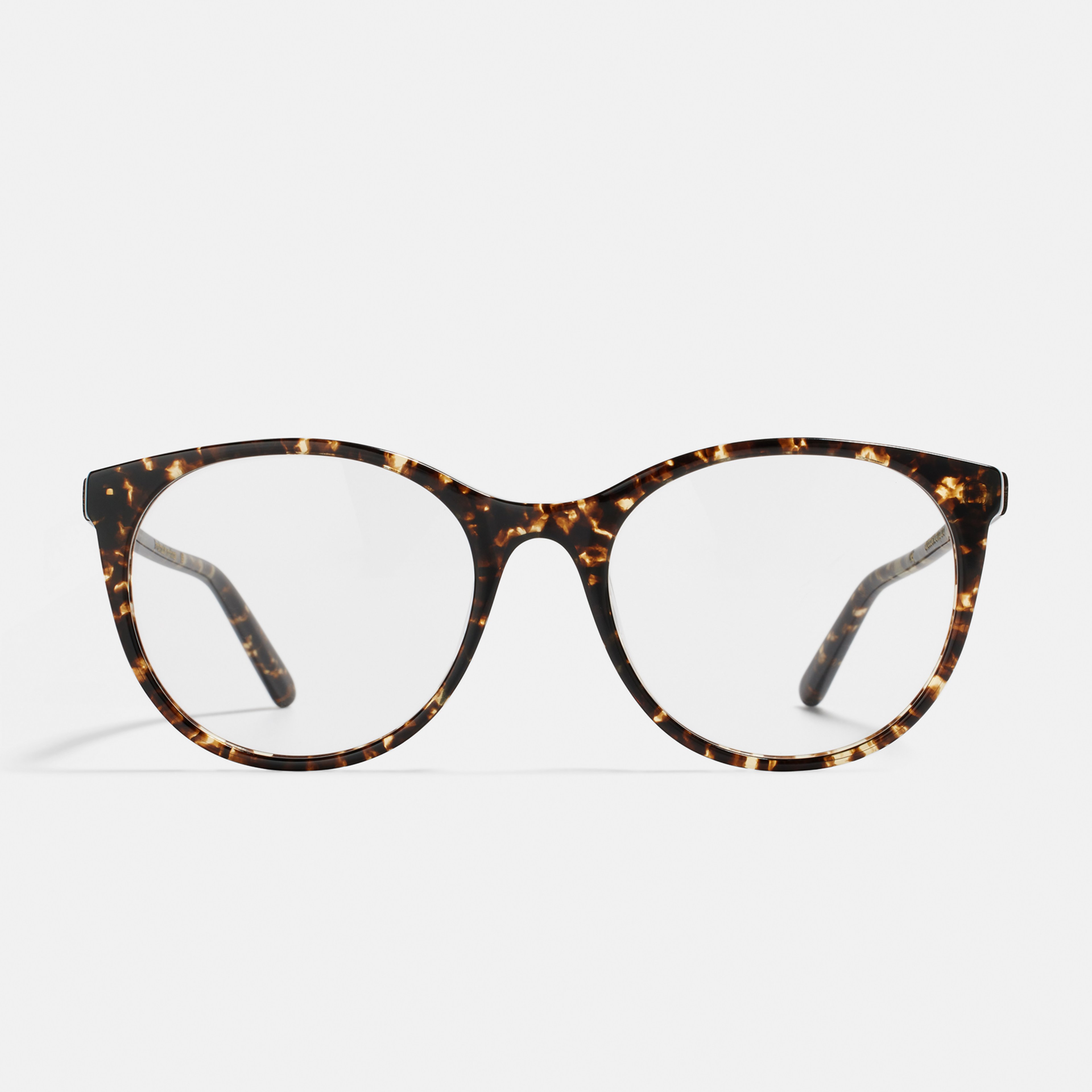 Ace & Tate Glasses | Round Acetate in Brown