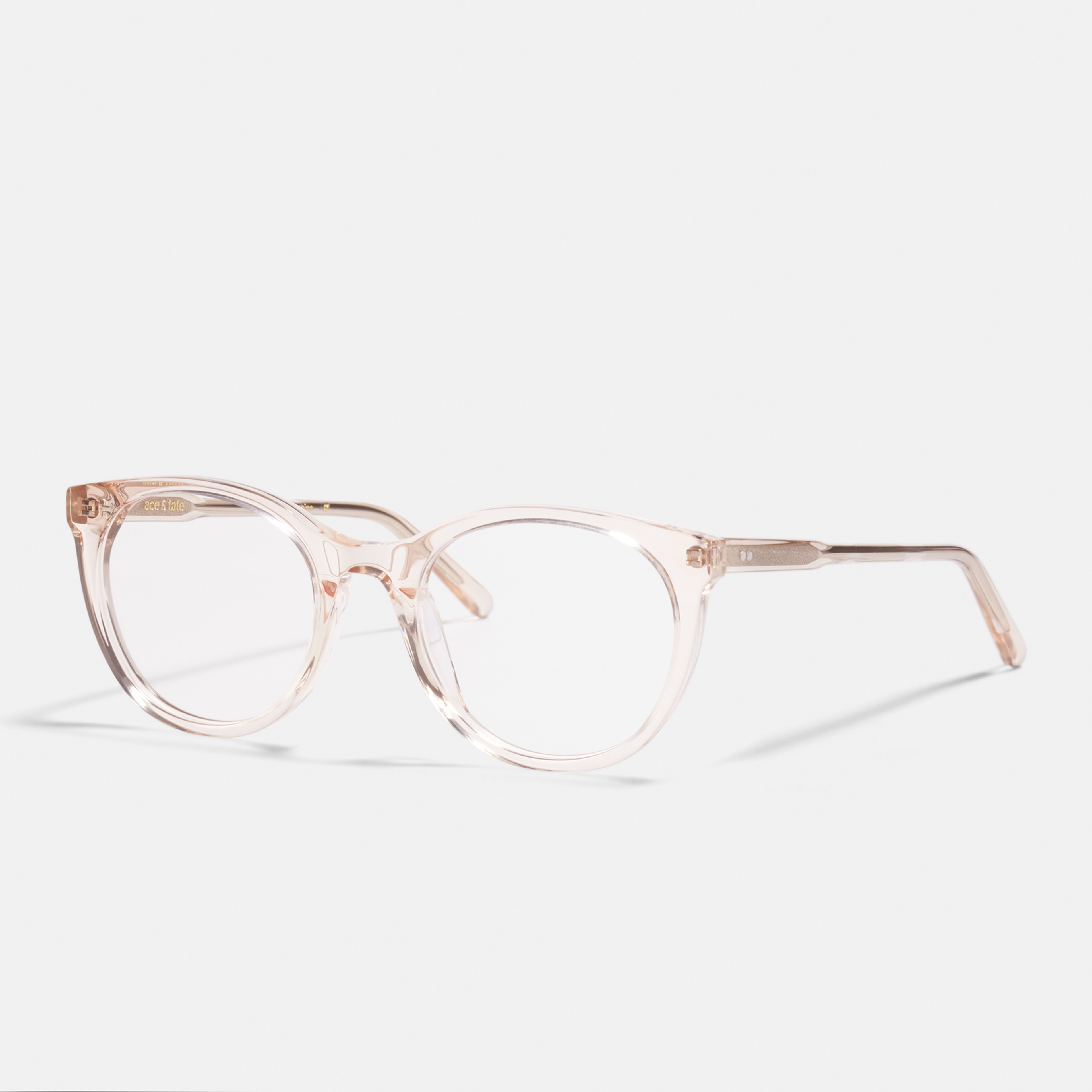 Ace & Tate Glasses | oval Acetate in Clear