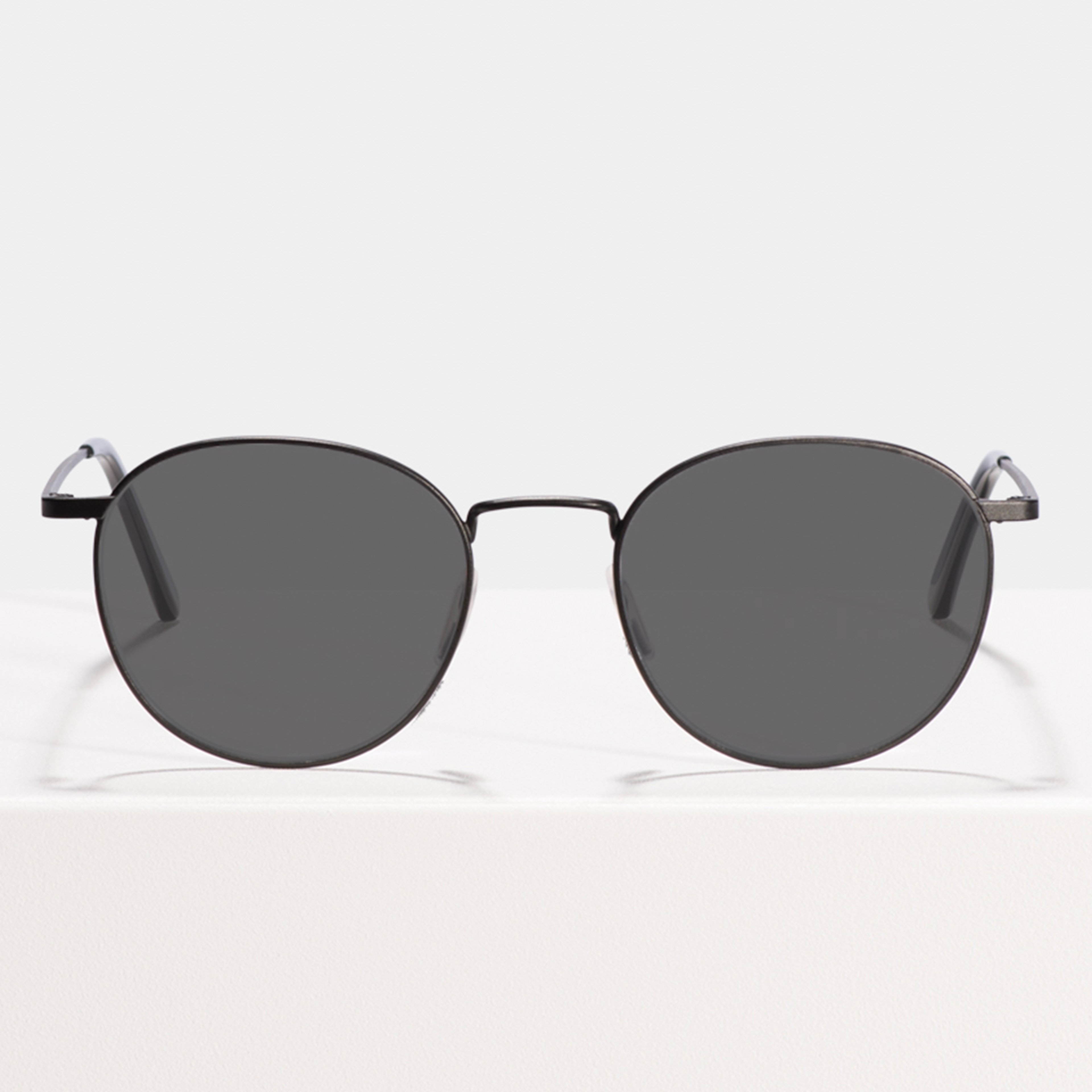 Ace & Tate Sunglasses | Round Metal in Black