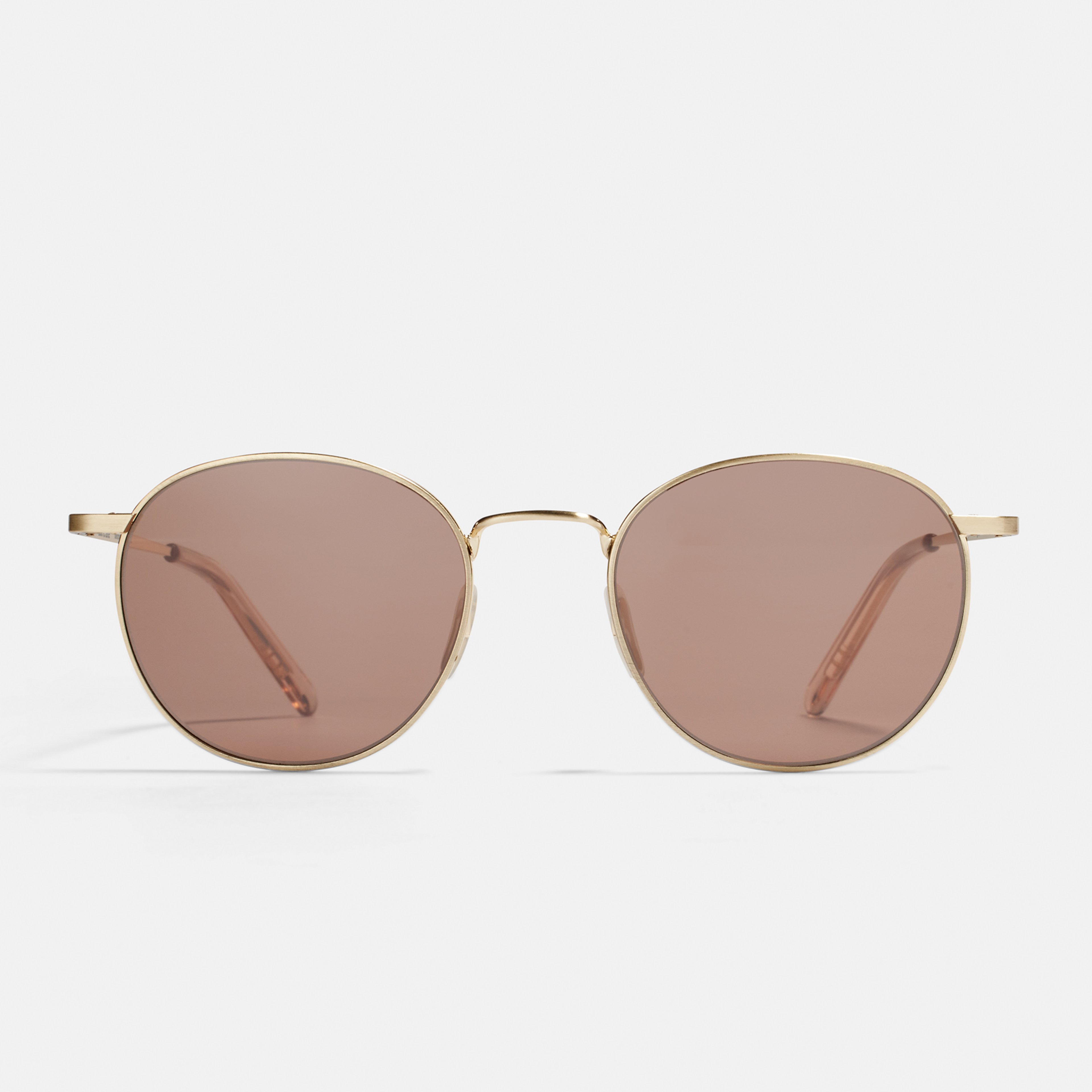 Ace & Tate Sunglasses | Round Metal in Gold