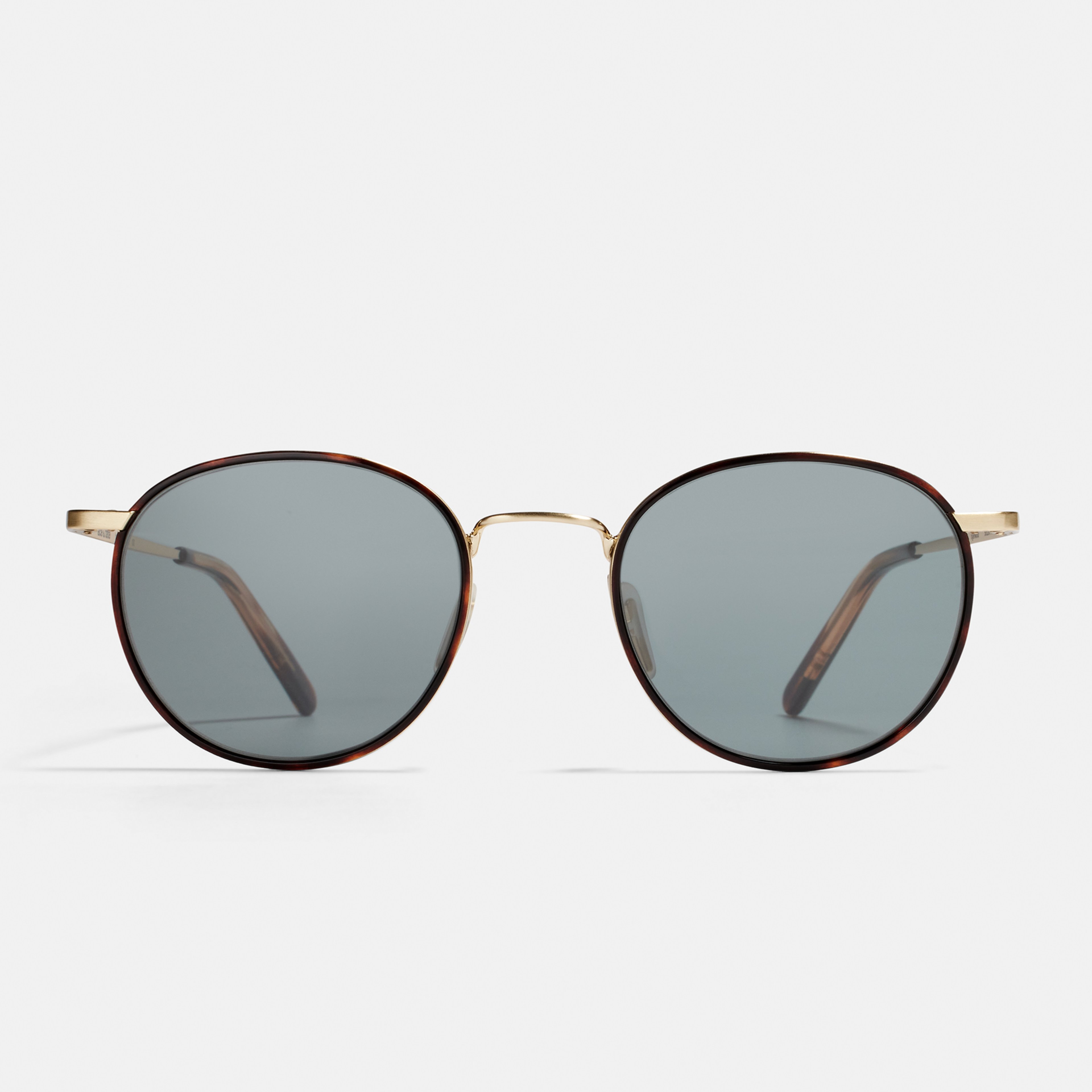 Ace & Tate Solaires | Ronde métal in Marron, Or, Orange