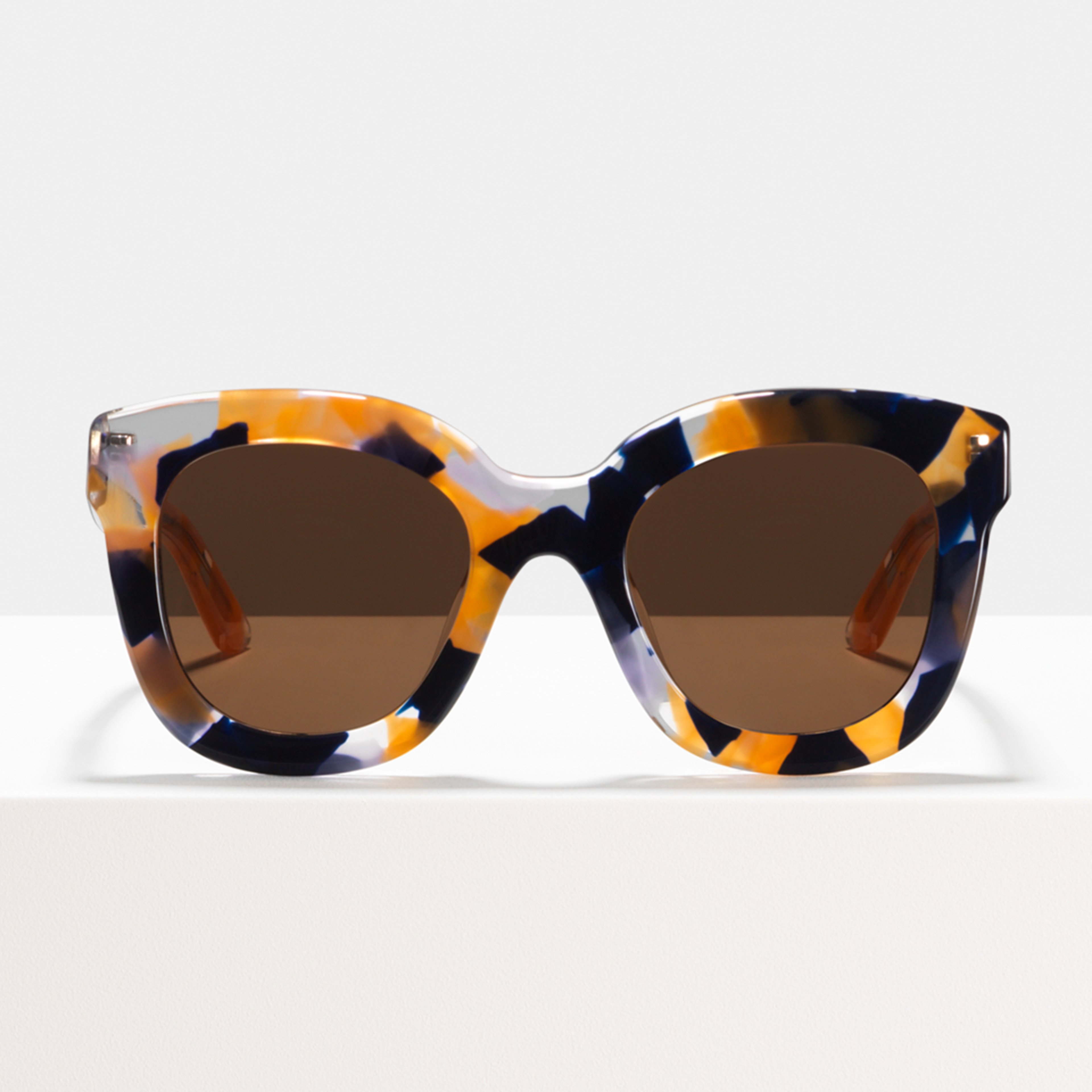 Ace & Tate Sunglasses | Square Acetate in Brown, Orange, Purple
