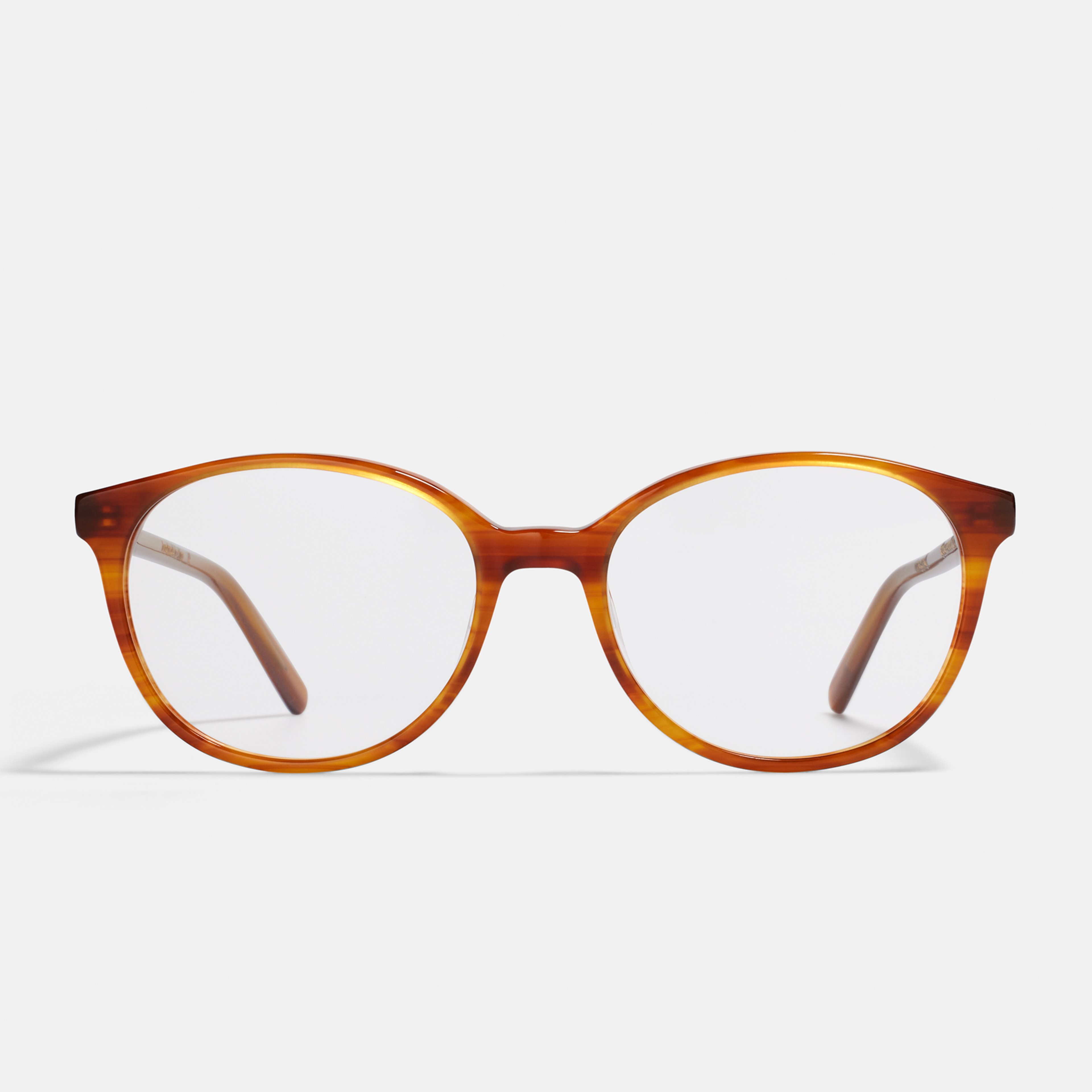 Ace & Tate Glasses | oval Acetate in Brown, Orange