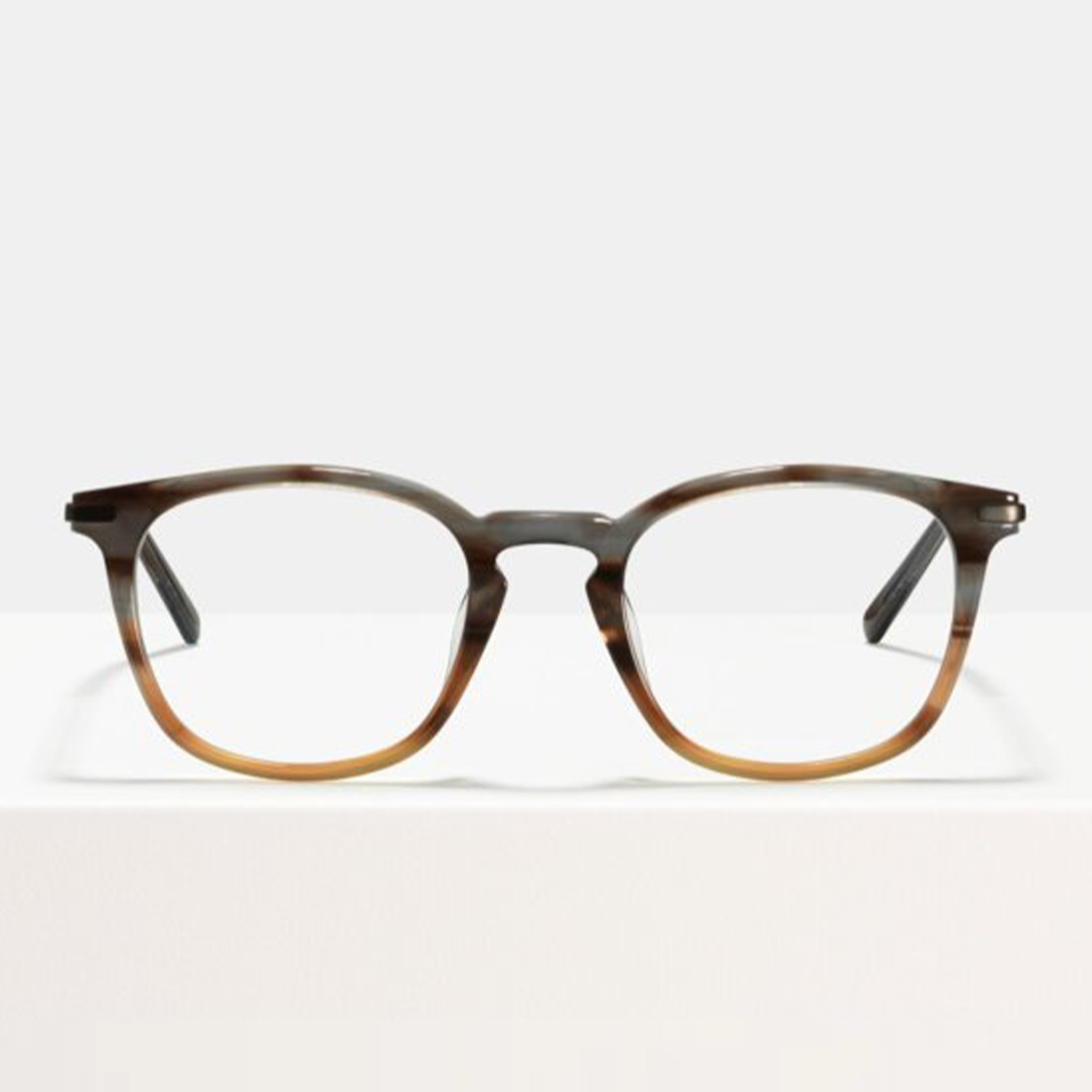 Ace & Tate Glasses | Square Acetate in Brown, Grey, Orange