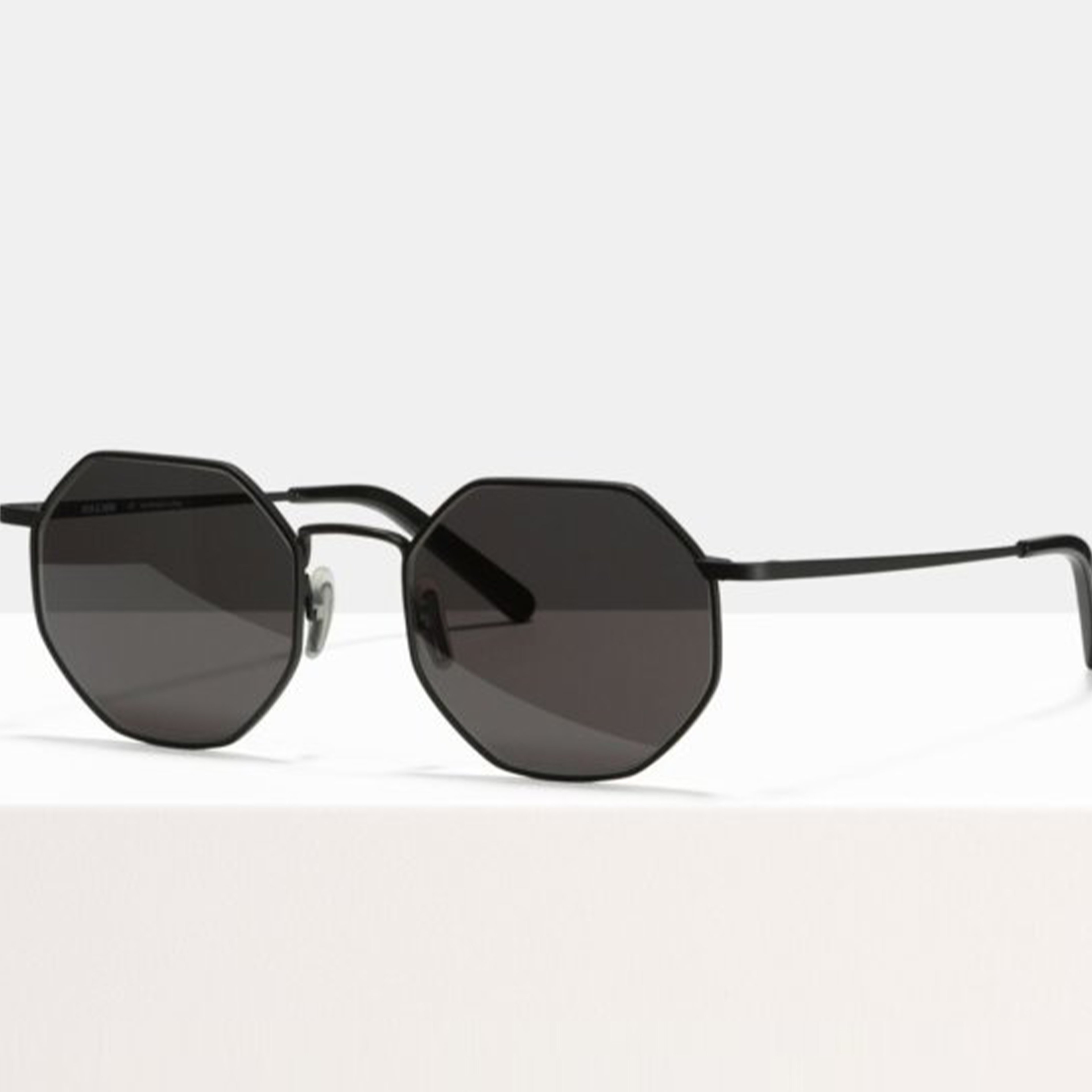 Ace & Tate Sunglasses | hexagonal Acetate in Black