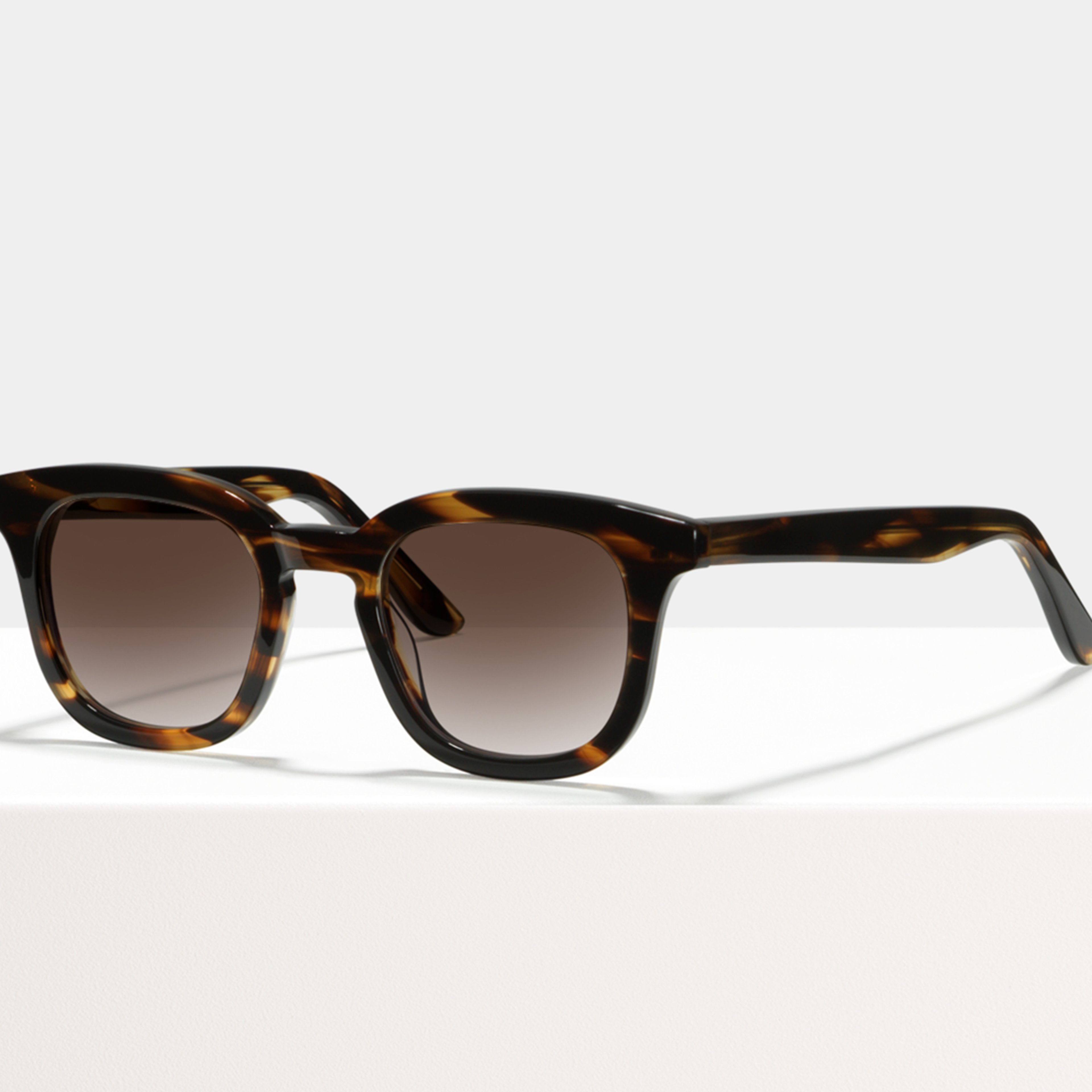 Ace & Tate Sonnenbrillen | Quadratisch Acetat in Braun, Orange
