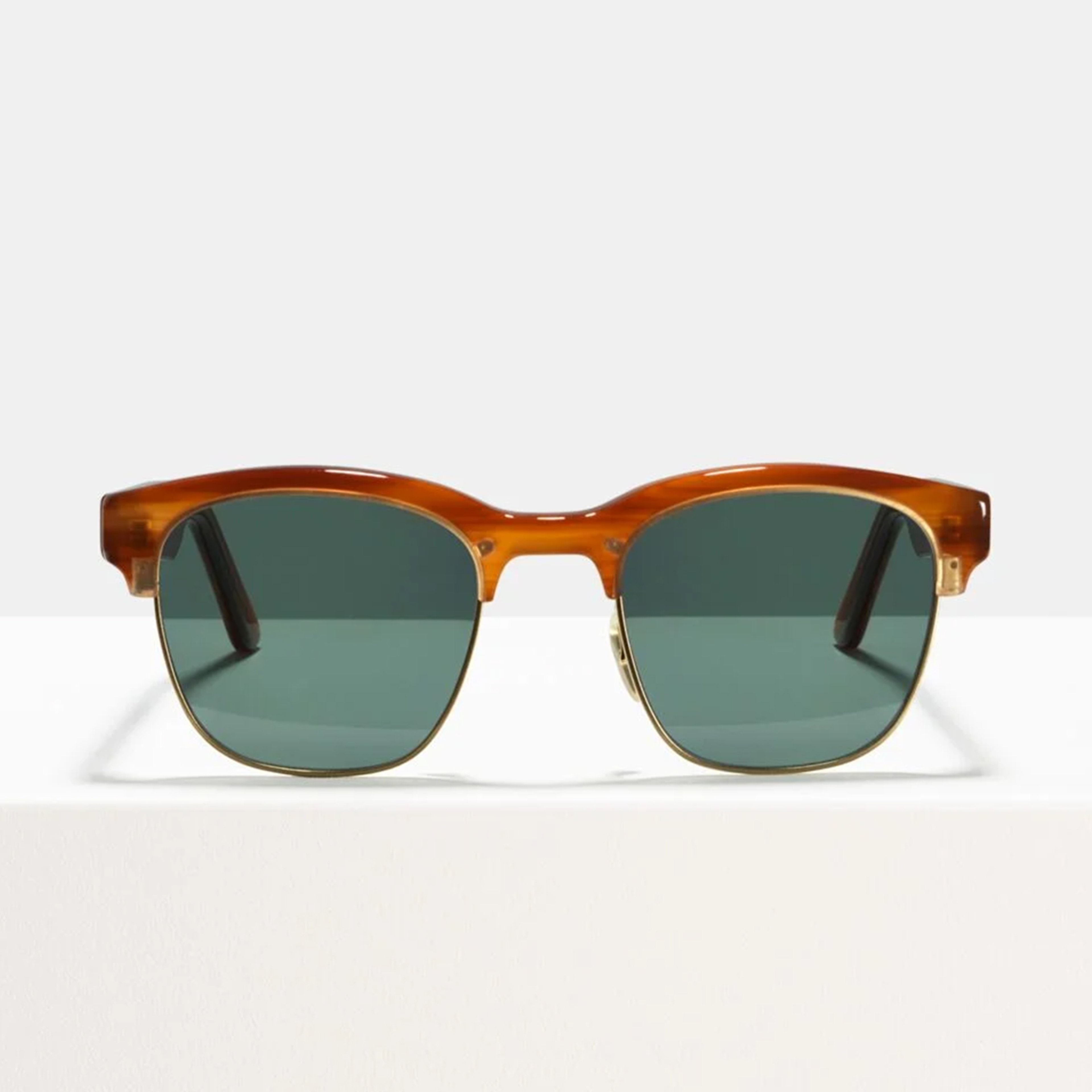 Ace & Tate Sunglasses | Square Metal in Brown, Gold, Orange