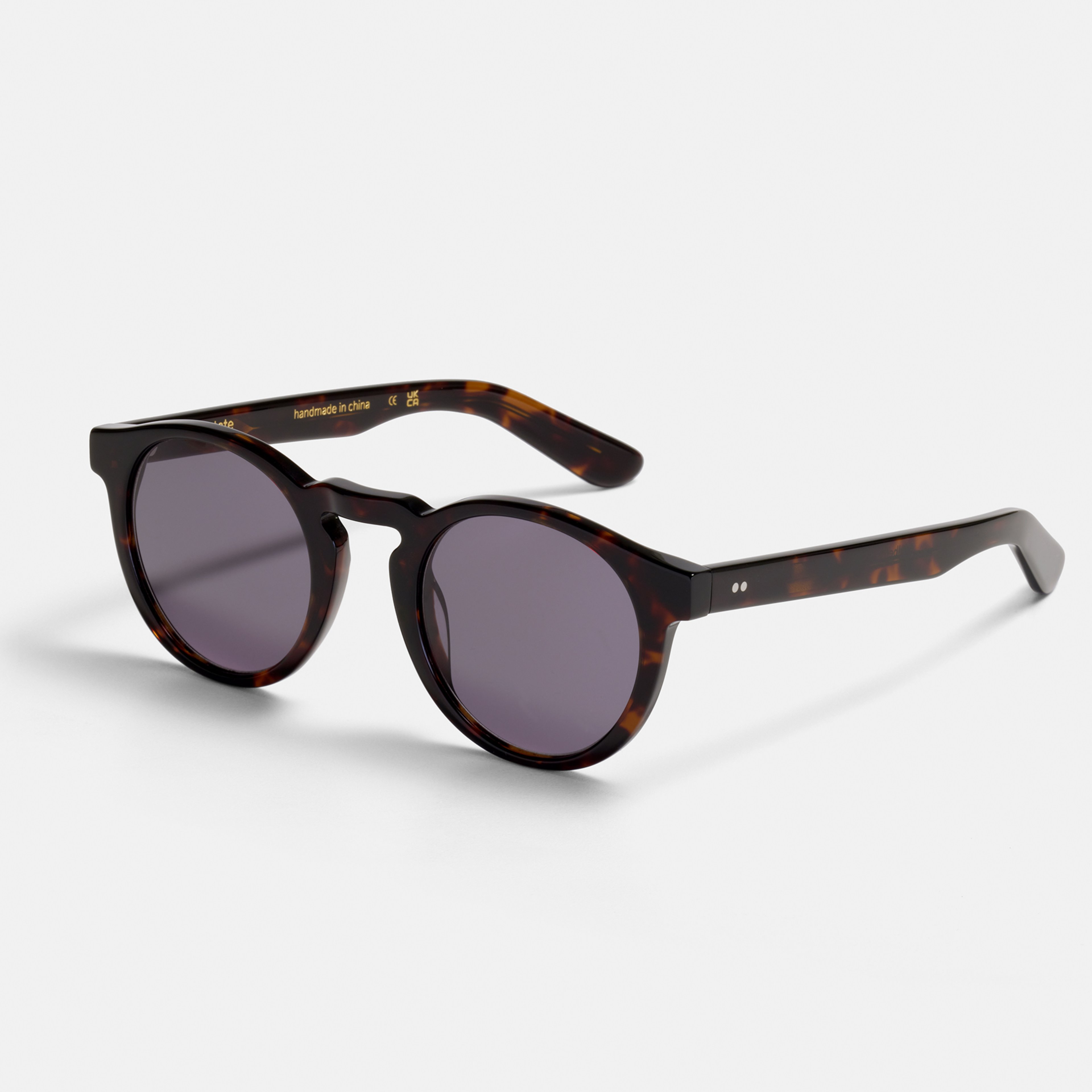Ace & Tate Solaires | ronde Bio-acétate in tortoise