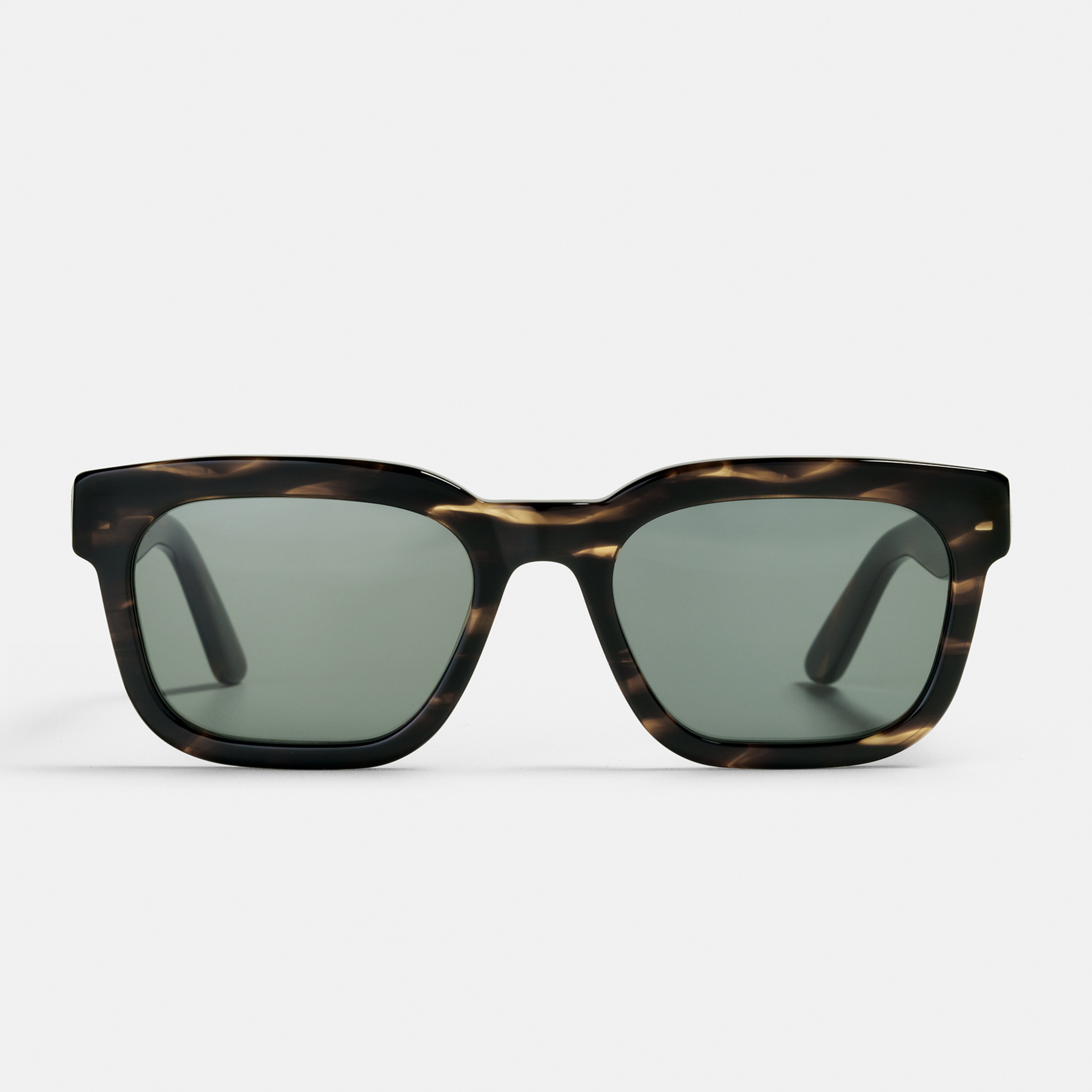 Ace & Tate Sunglasses | rectangle Acetate in Brown, Orange