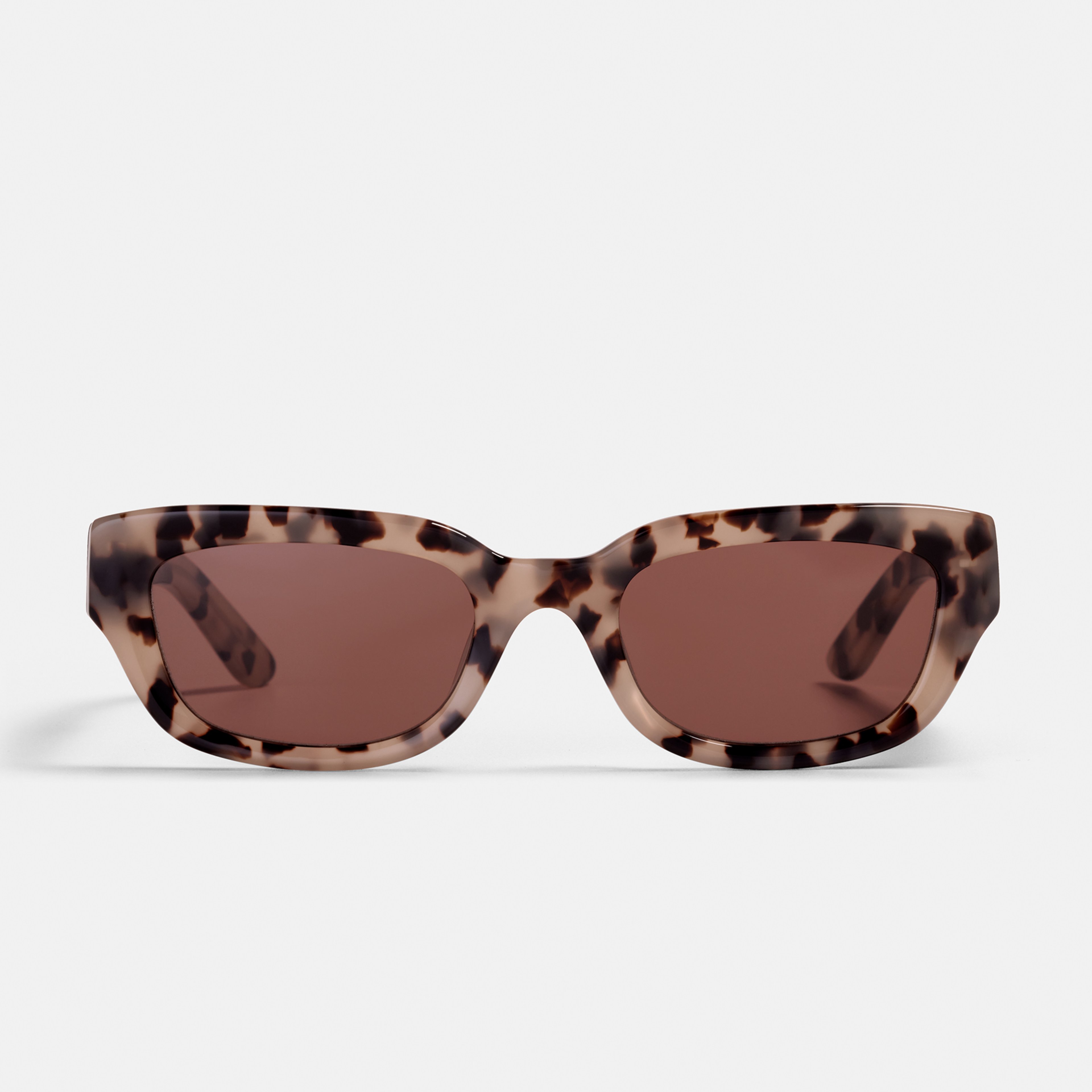 Ace & Tate Solaires | rectangulaire Bio-acétate in Beige, Marron