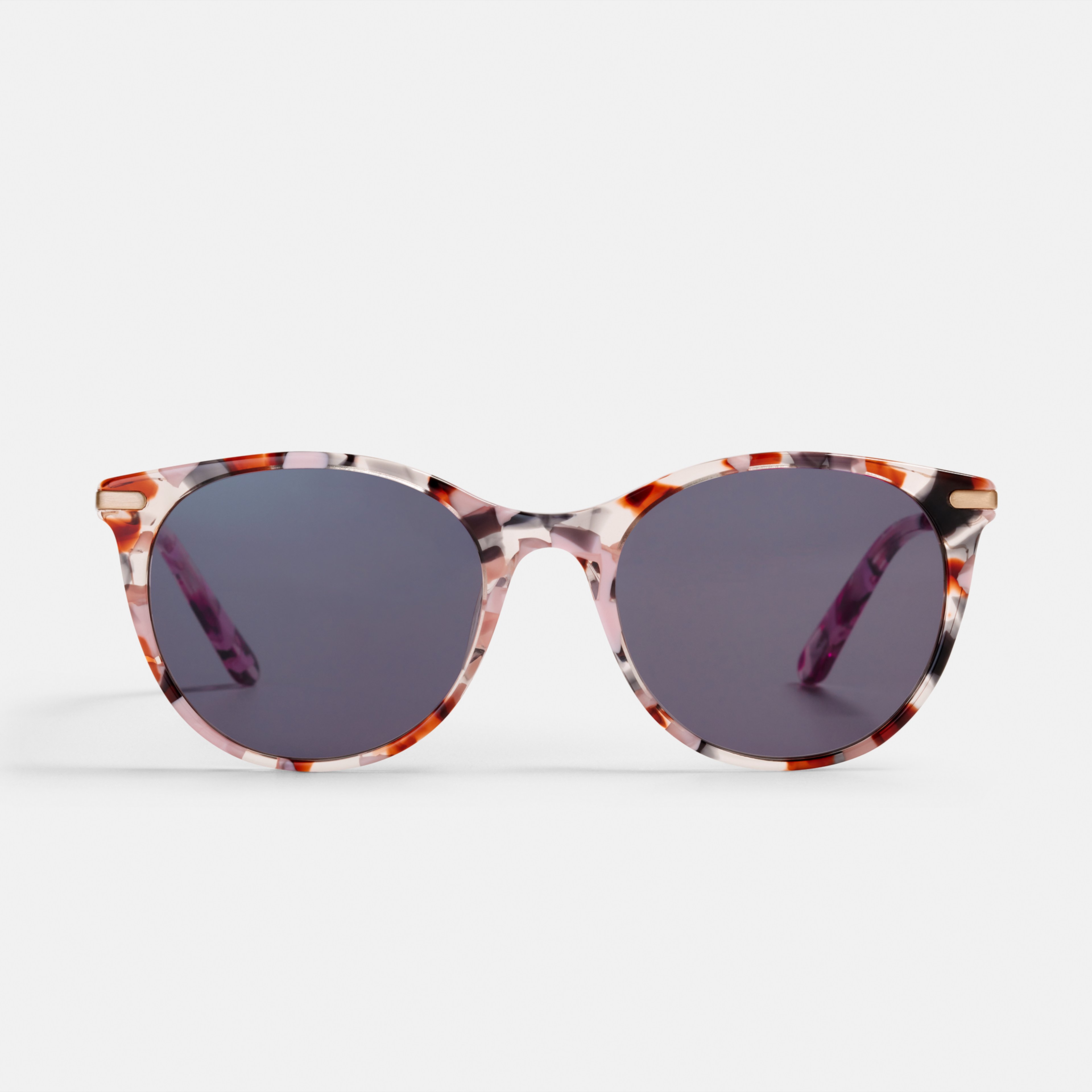 Ace & Tate Sunglasses | Round Combi in Grey, Purple, Red