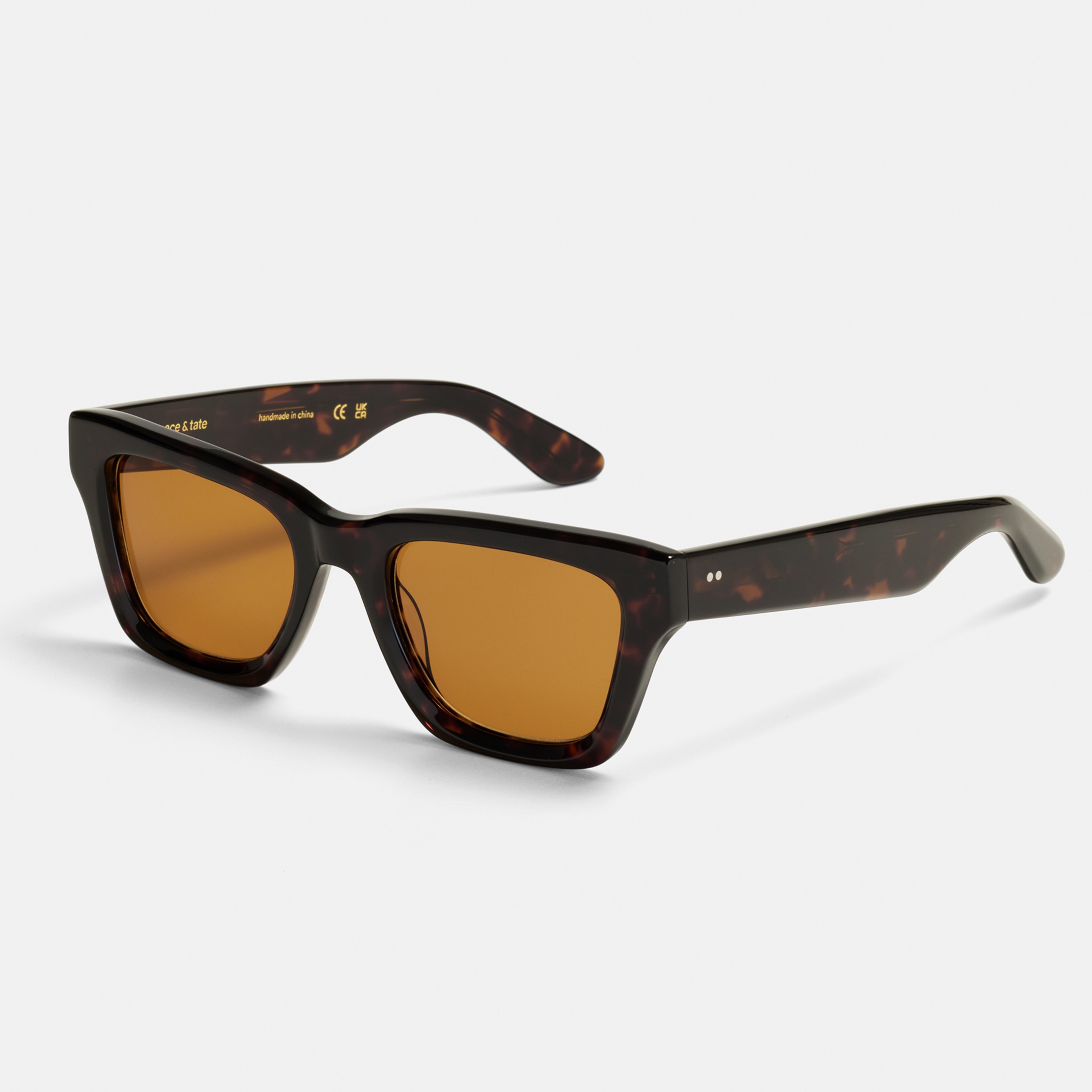 Ace & Tate Sunglasses | Square Bio acetate in Brown