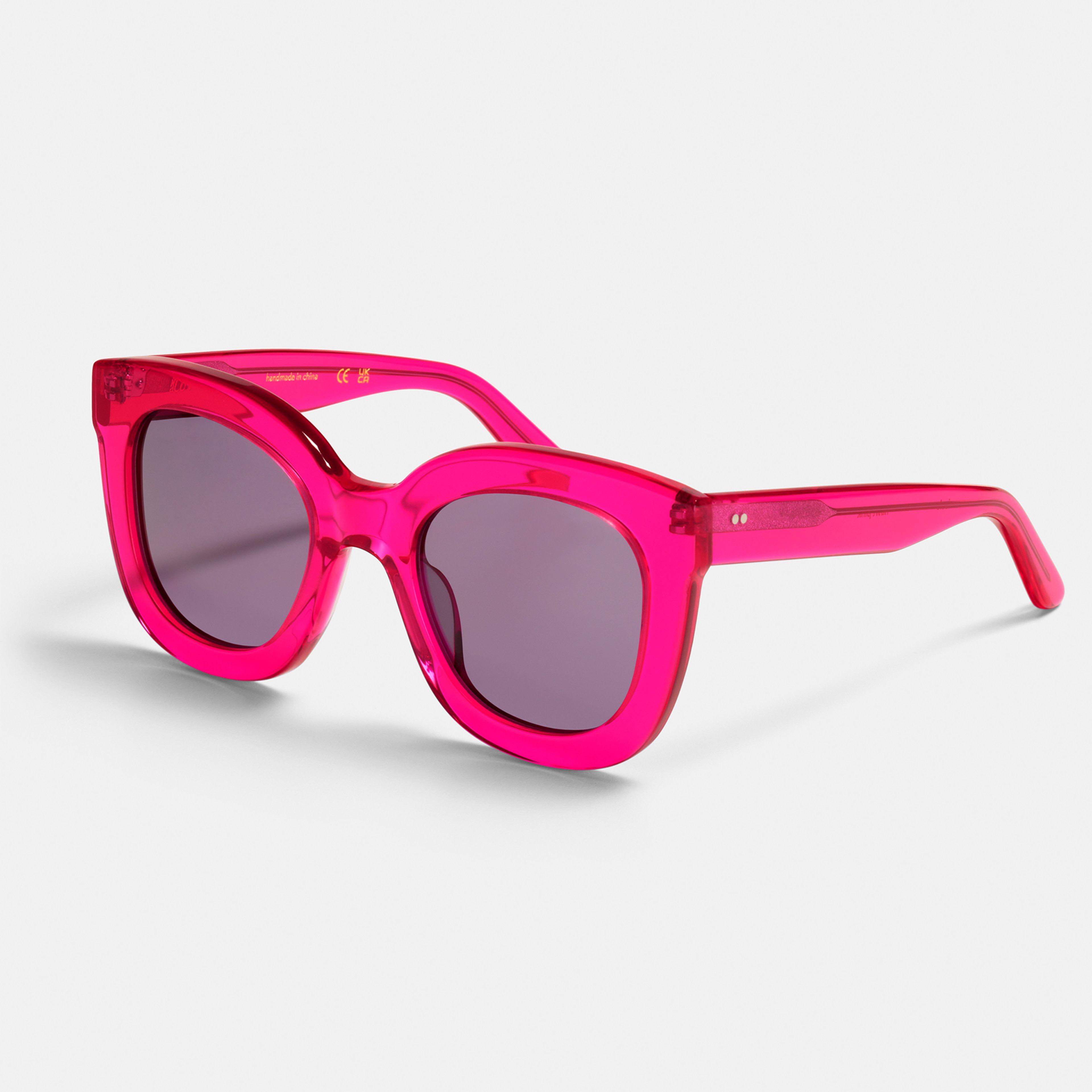 Ace & Tate Sunglasses | Square Renew bio acetate in Pink