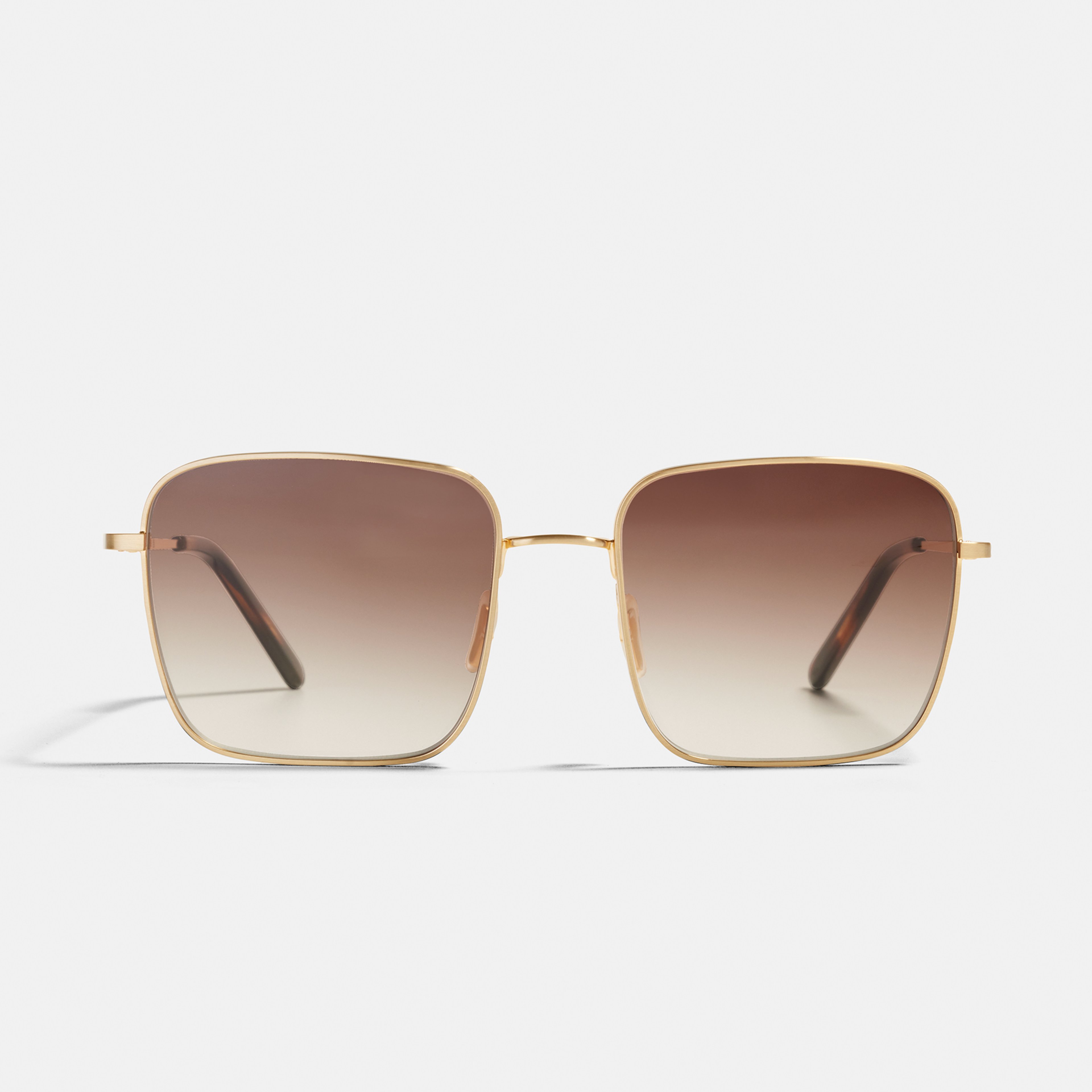Ace & Tate Solaires | carrée métal in Or