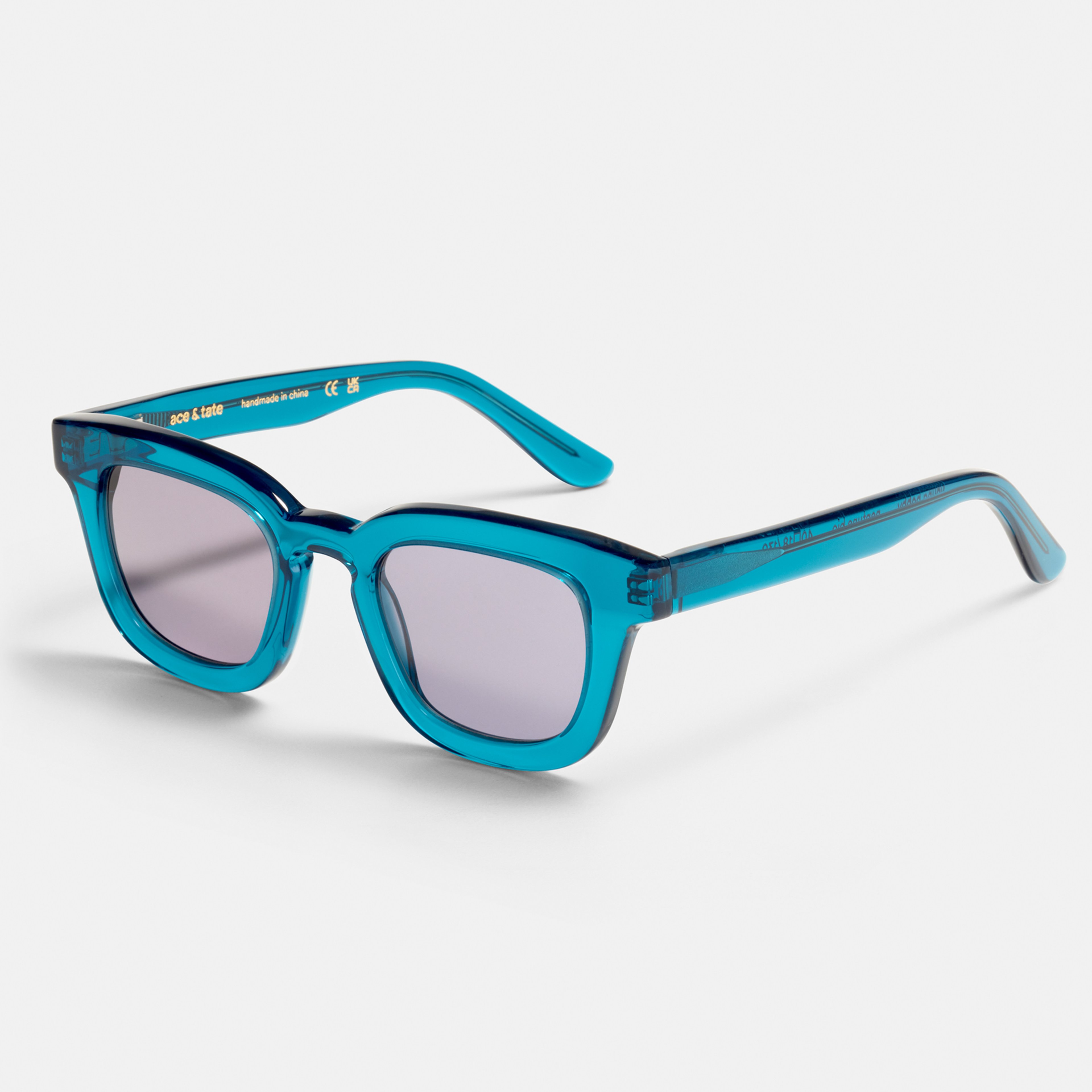 Ace & Tate Sunglasses | Square Renew bio acetate in Blue