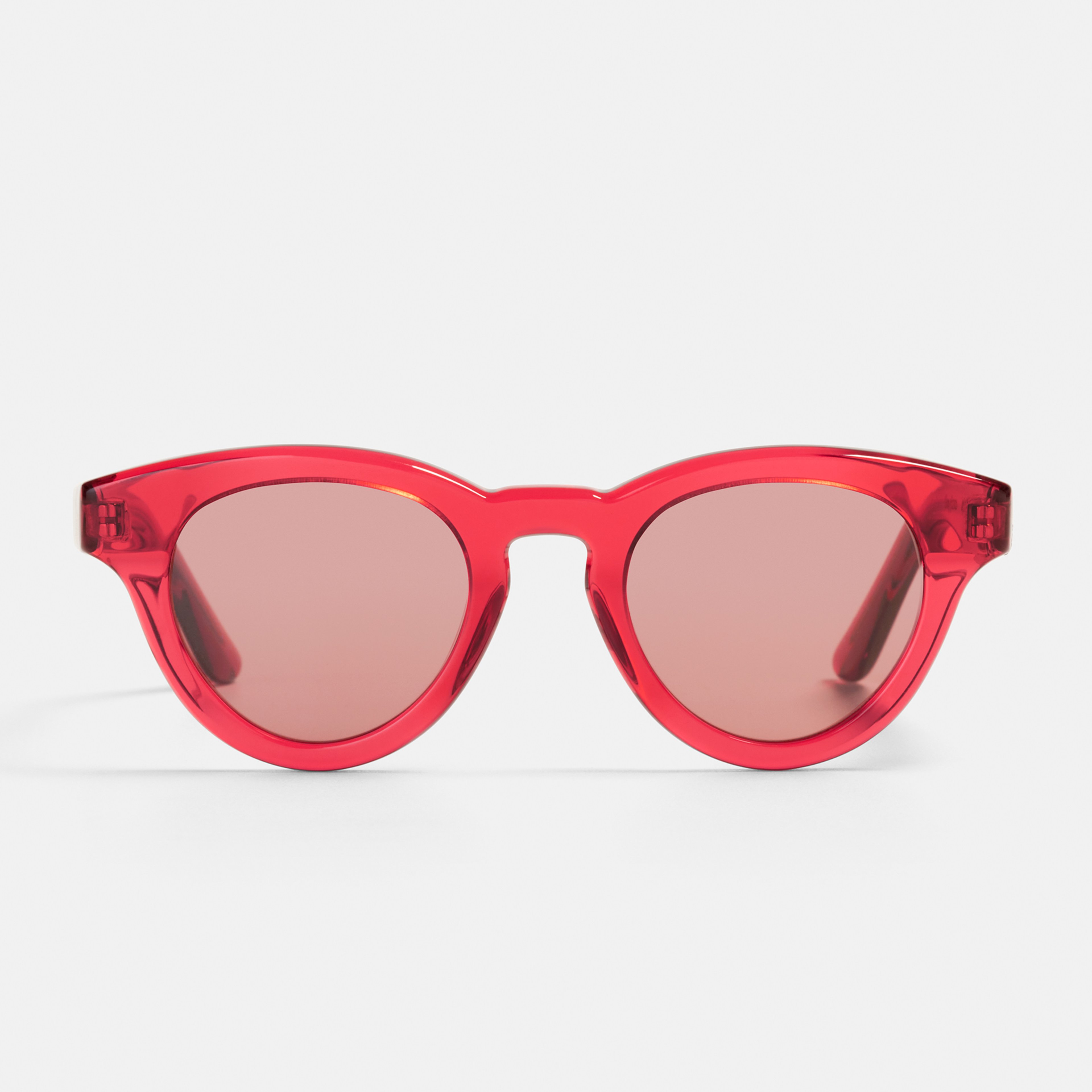 Ace & Tate Solaires | ronde Renew bio-acétate in Rouge