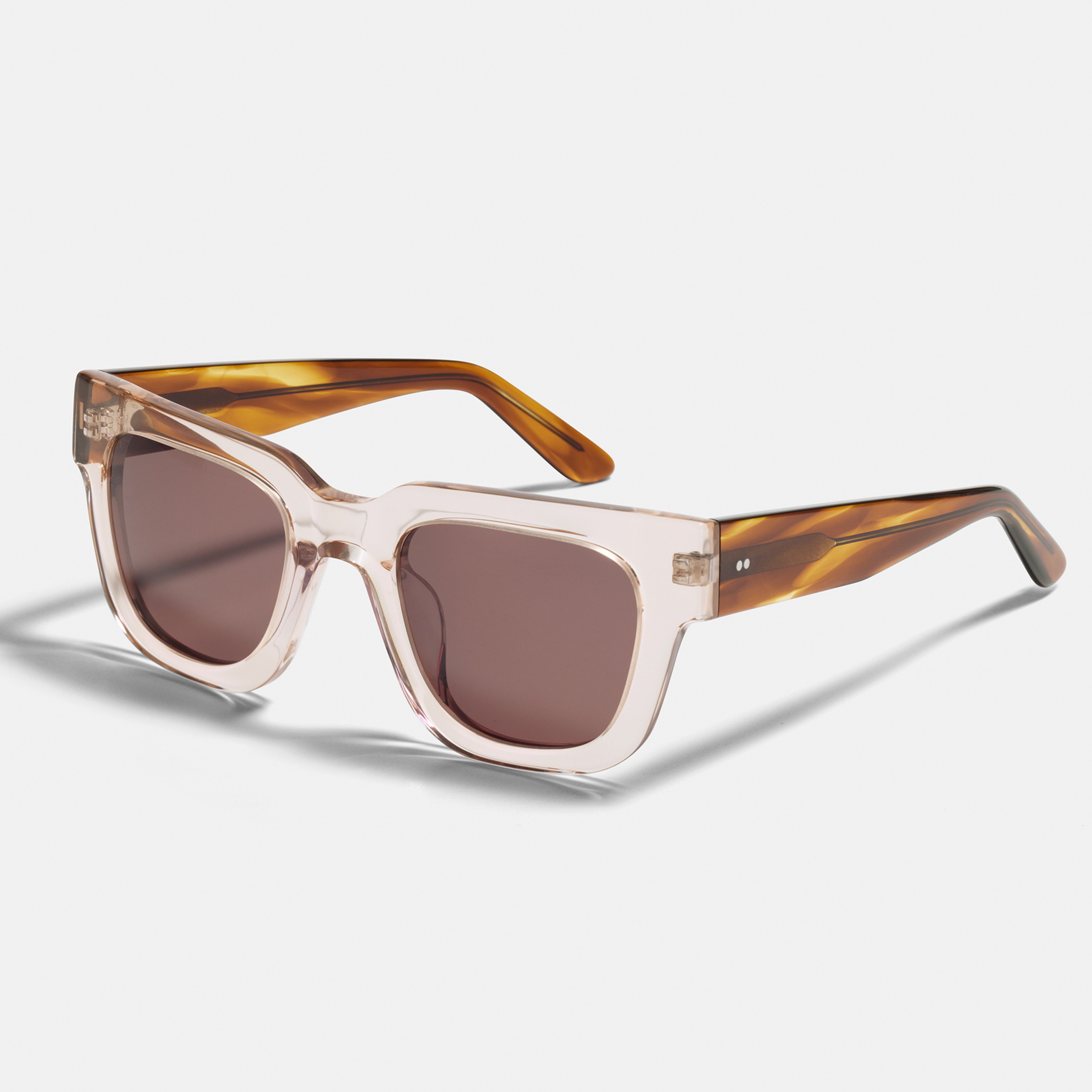 Ace & Tate Sunglasses | Square Bio acetate in Brown, Clear, tortoise