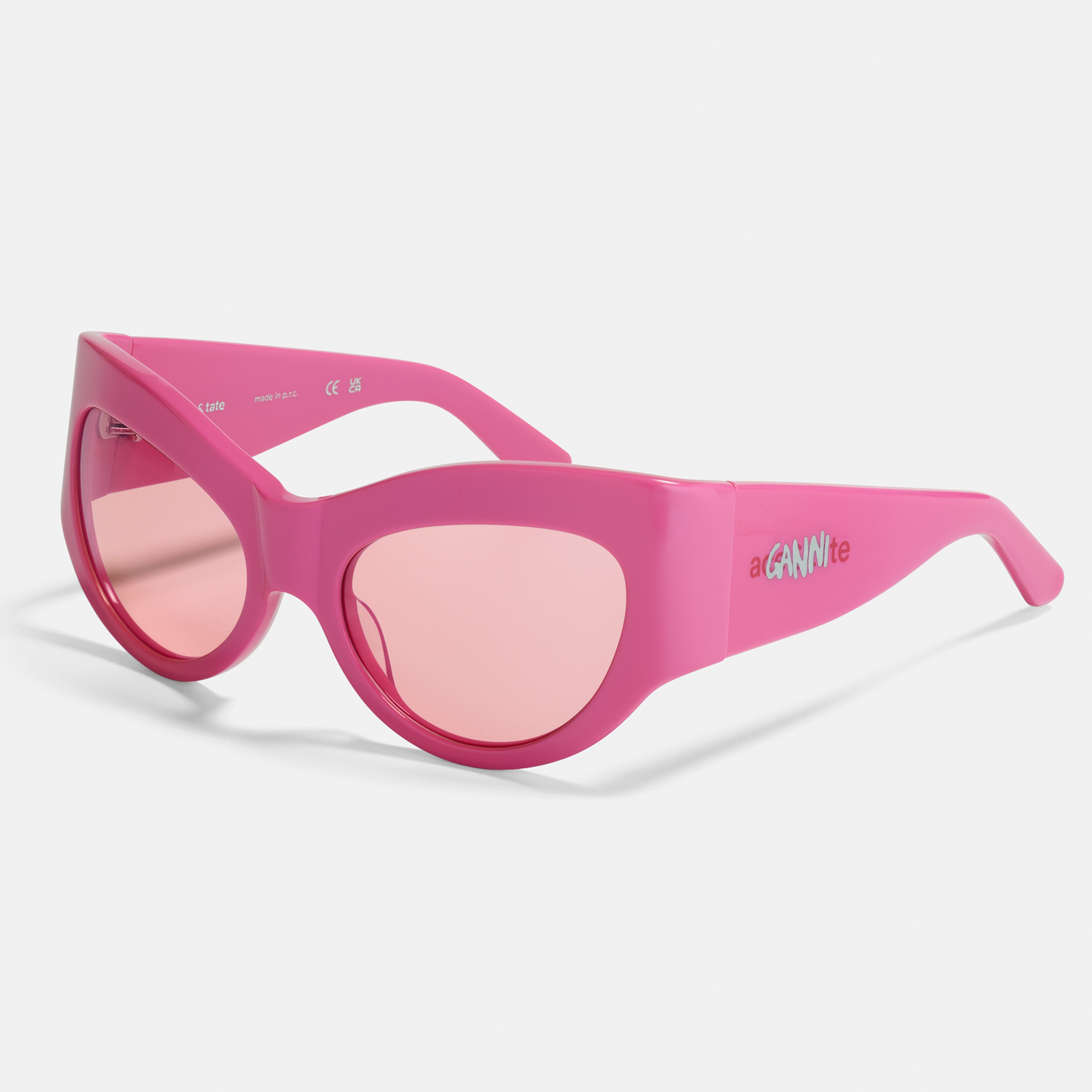 Ace & Tate Sunglasses | oval Renew bio acetate in Pink