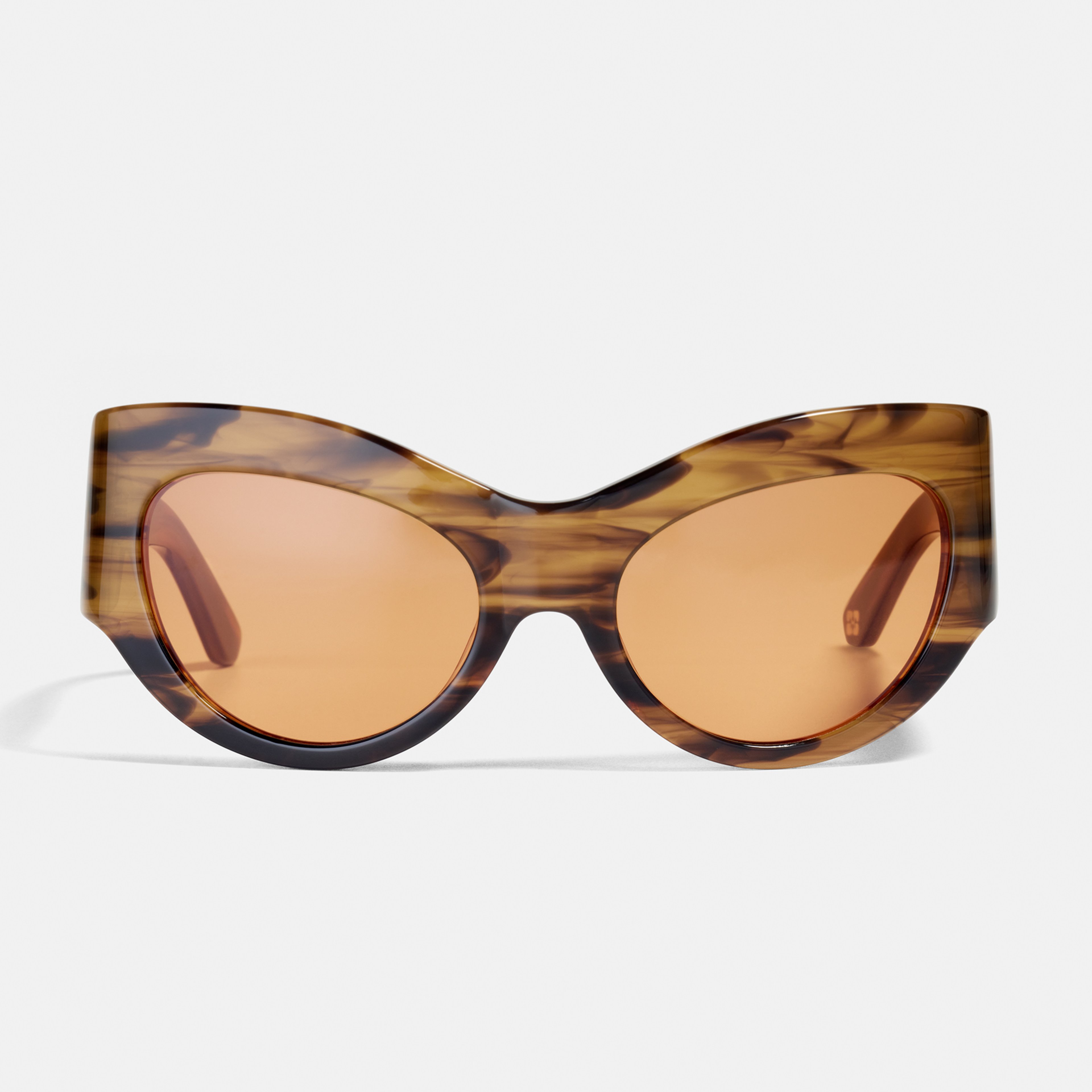 Ace & Tate Sunglasses | oval Renew bio acetate in Brown, tortoise