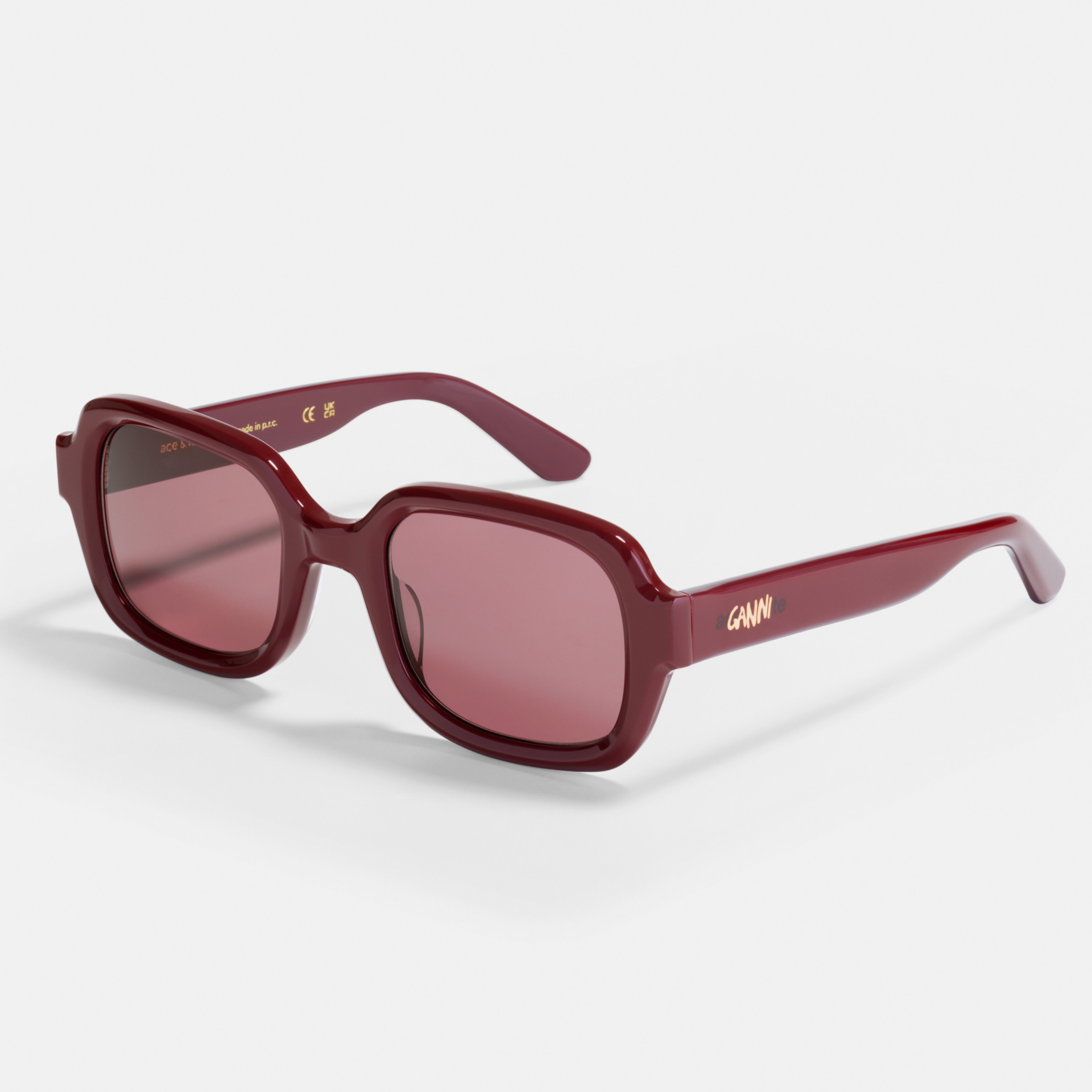 Ace & Tate Sunglasses | Square Acetate in Purple, Red