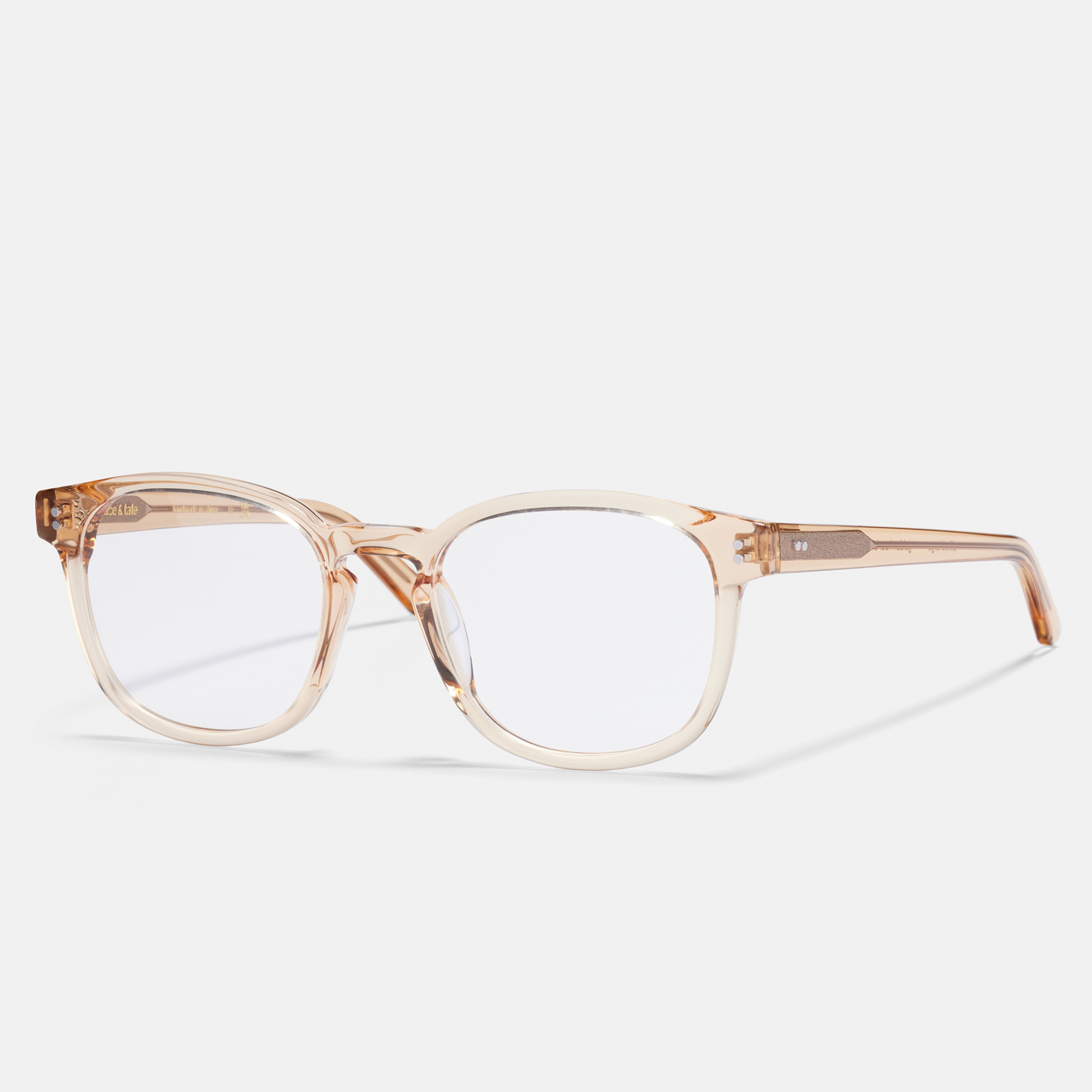 Ace & Tate Glasses | Square Acetate in Yellow