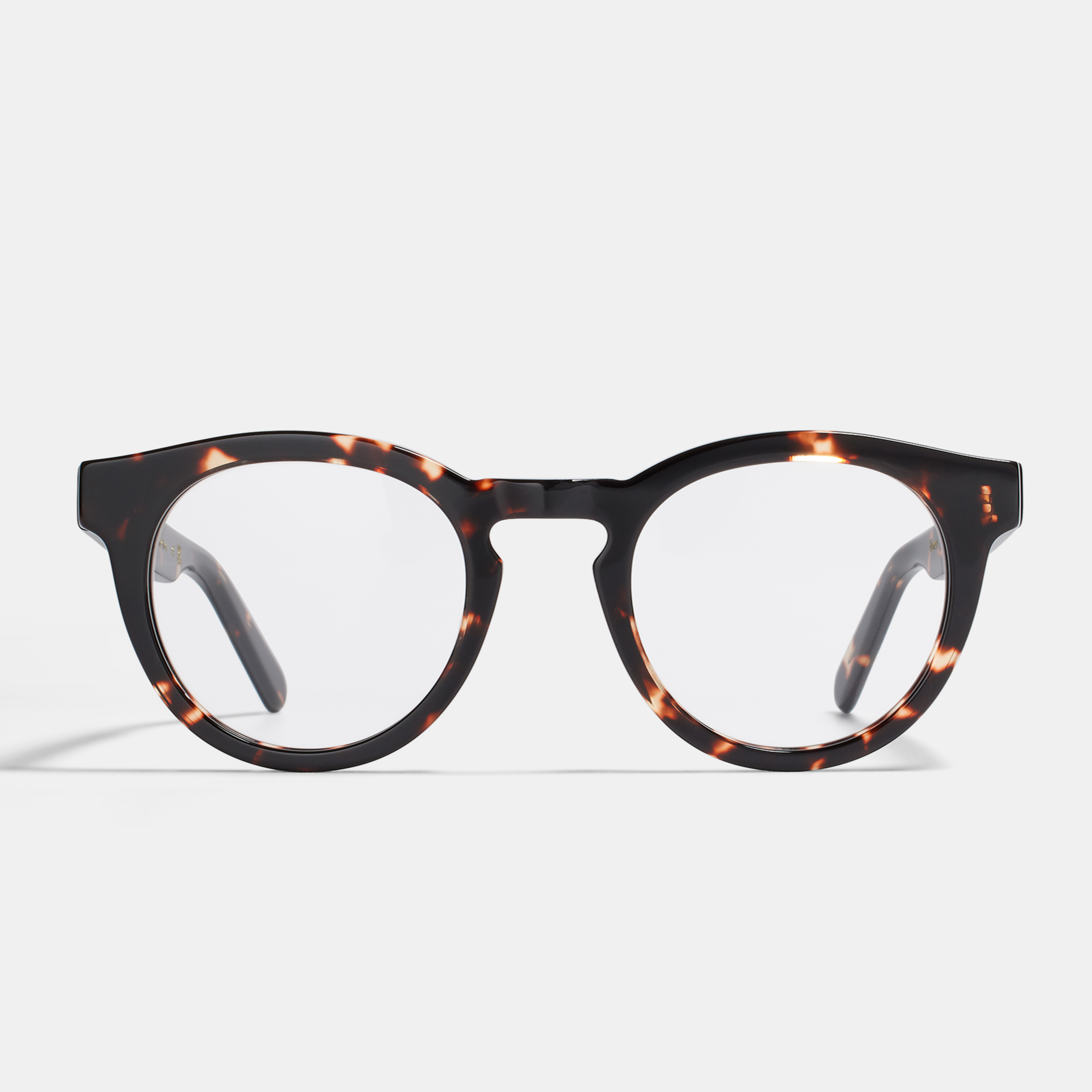 Ace & Tate Glasses | Round Acetate in Brown