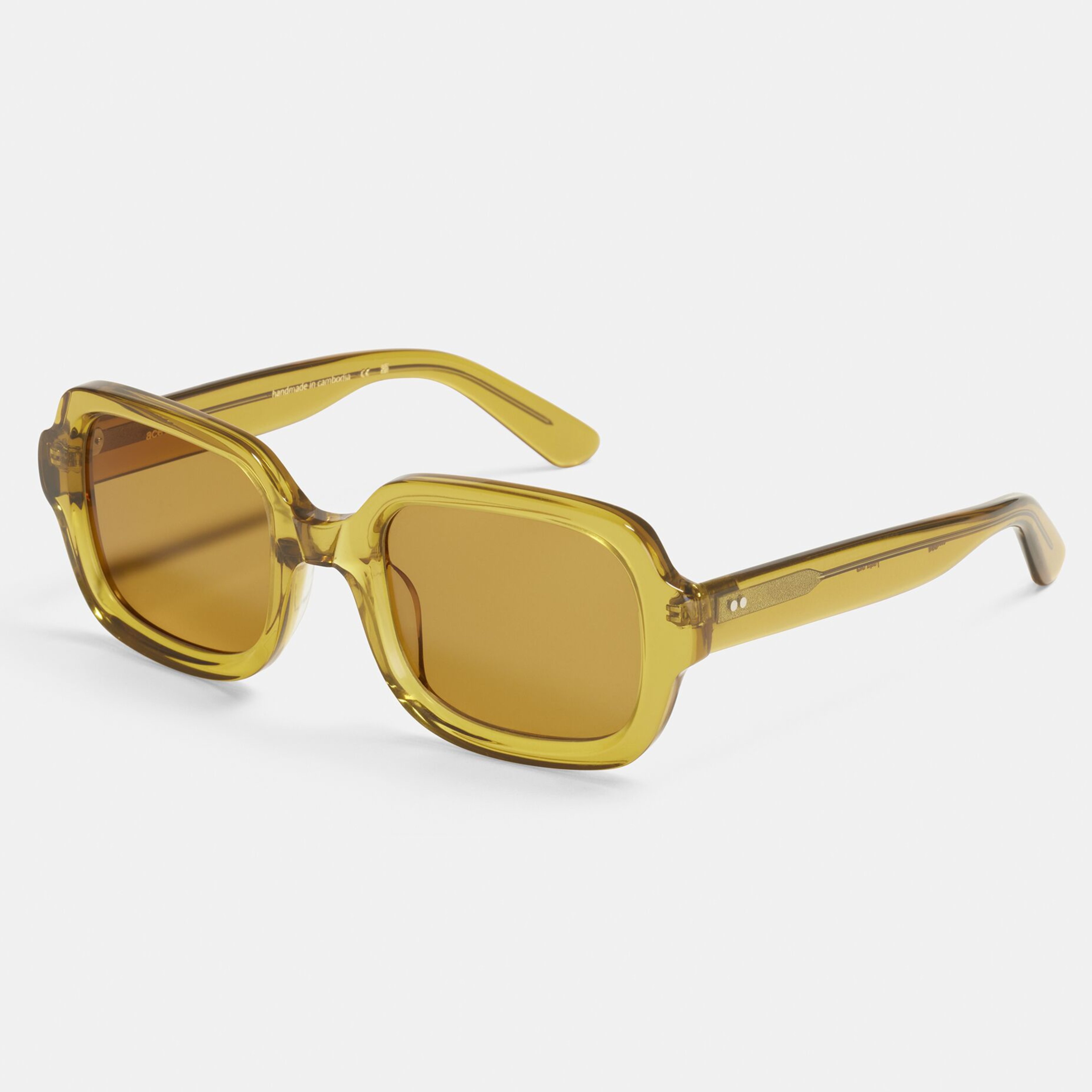 Ace & Tate Sunglasses | Square Renew bio acetate in Yellow