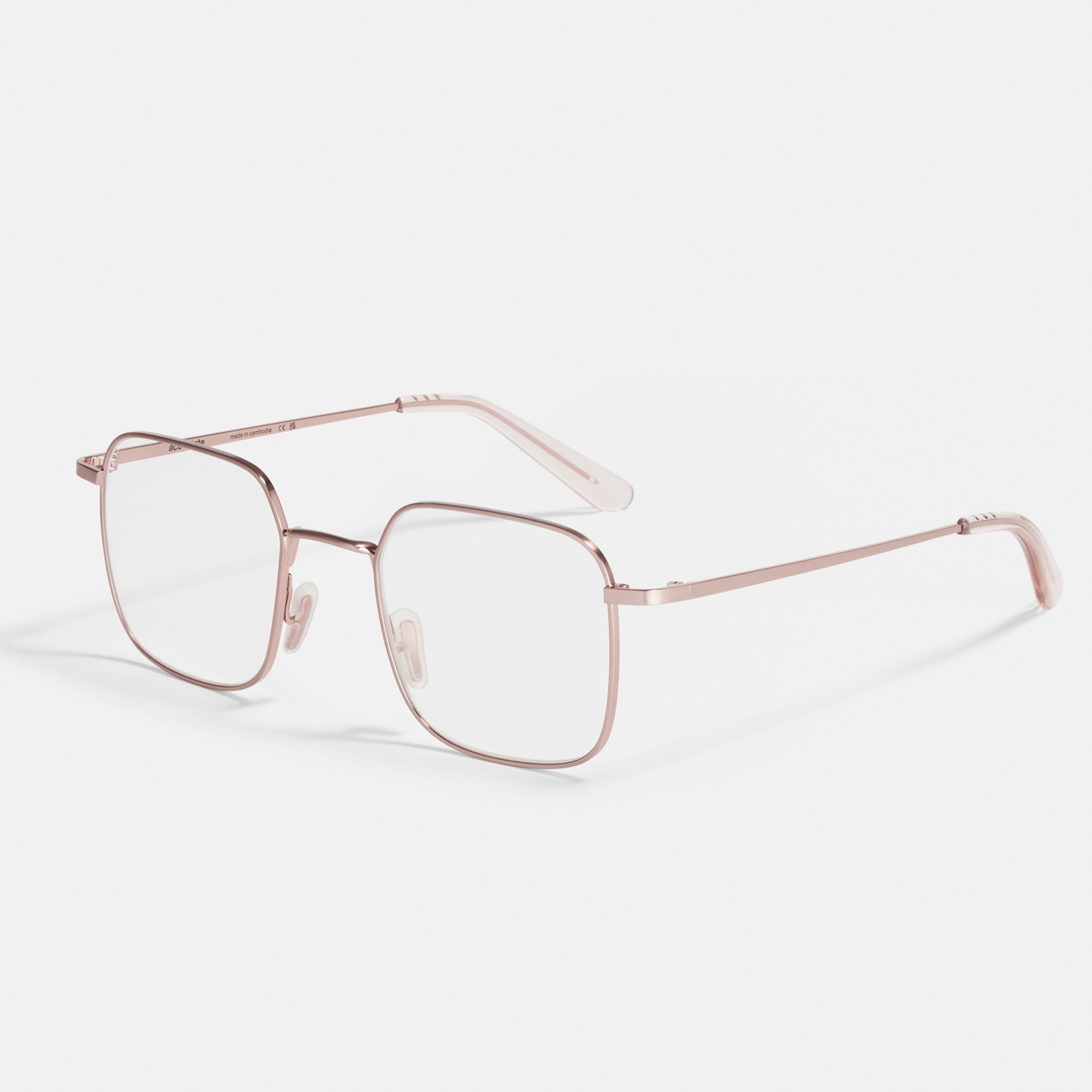 Ace & Tate Glasses |  Metal in gold,, Pink