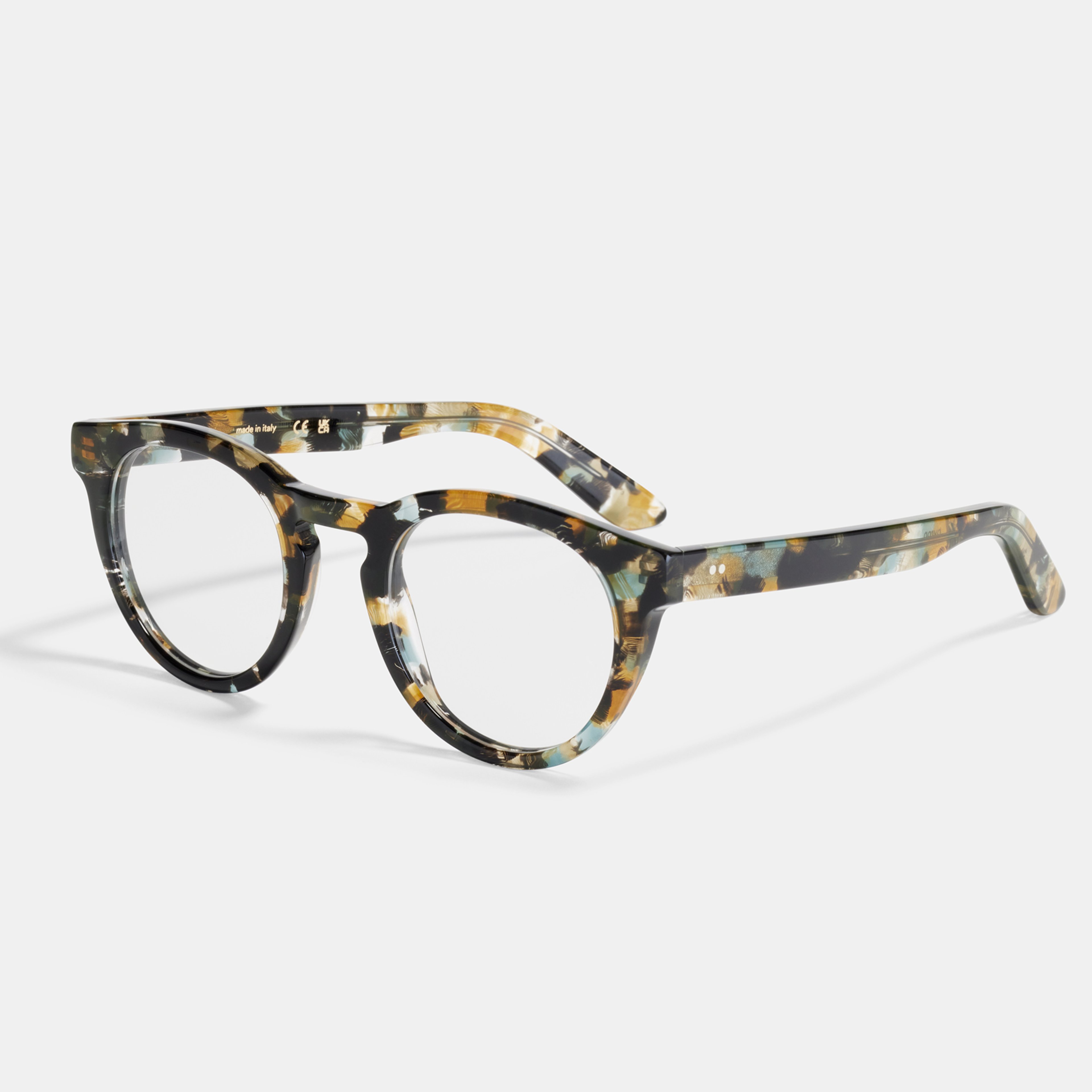 Ace & Tate Glasses | Round  in yellow,, blue,, Black